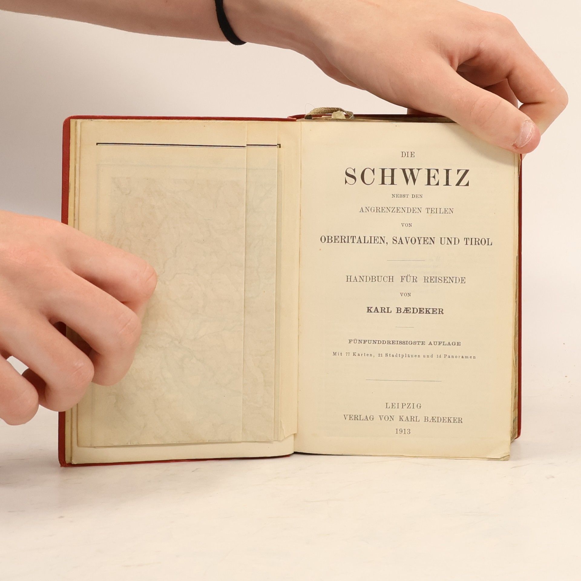 Karl Baedeker Die Schweiz nebst den angrenzenden Teilen von Oberitalien, Savoyen und Tirol