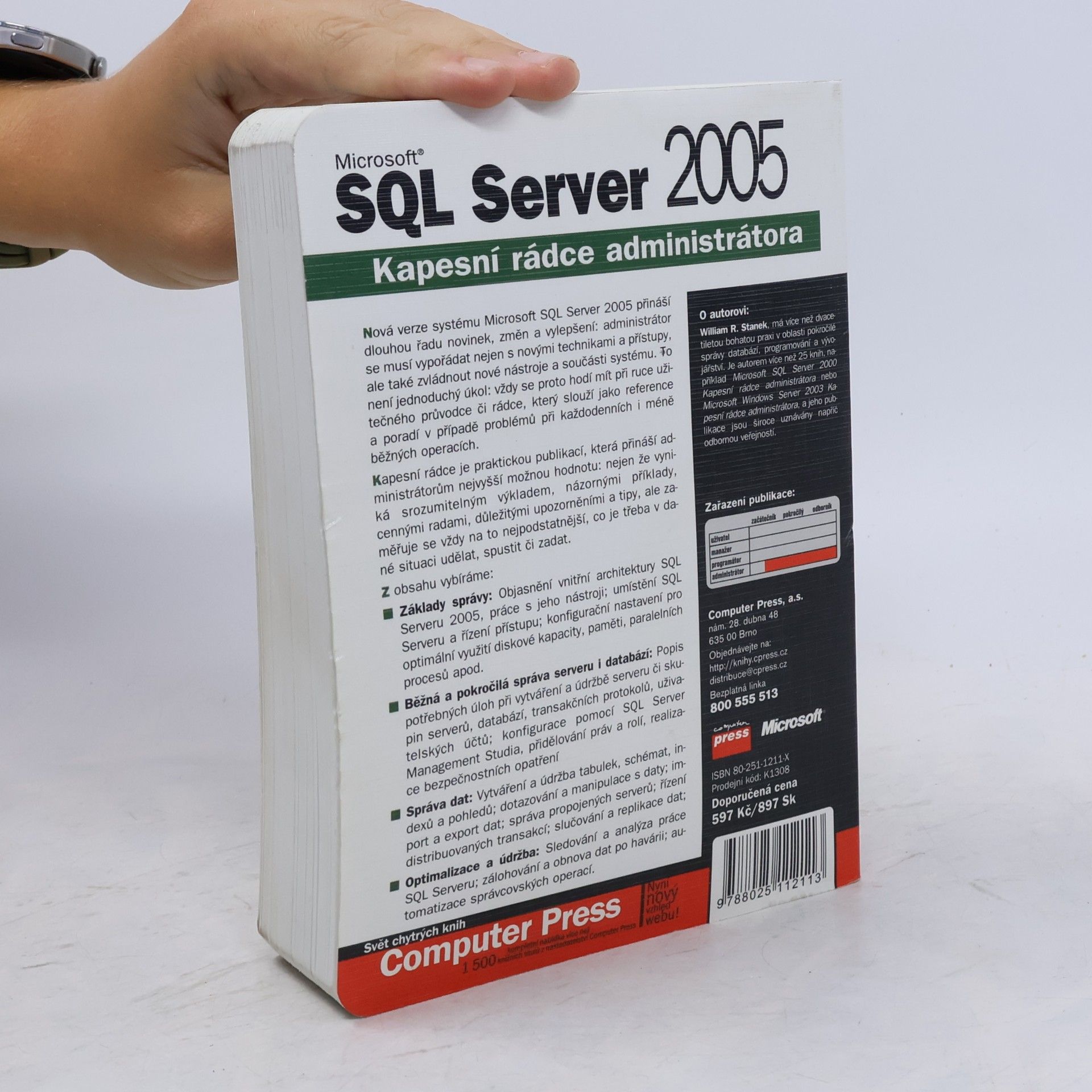 William Robert Stanek Microsoft SQL Server 2005. Kapesní rádce administrátora