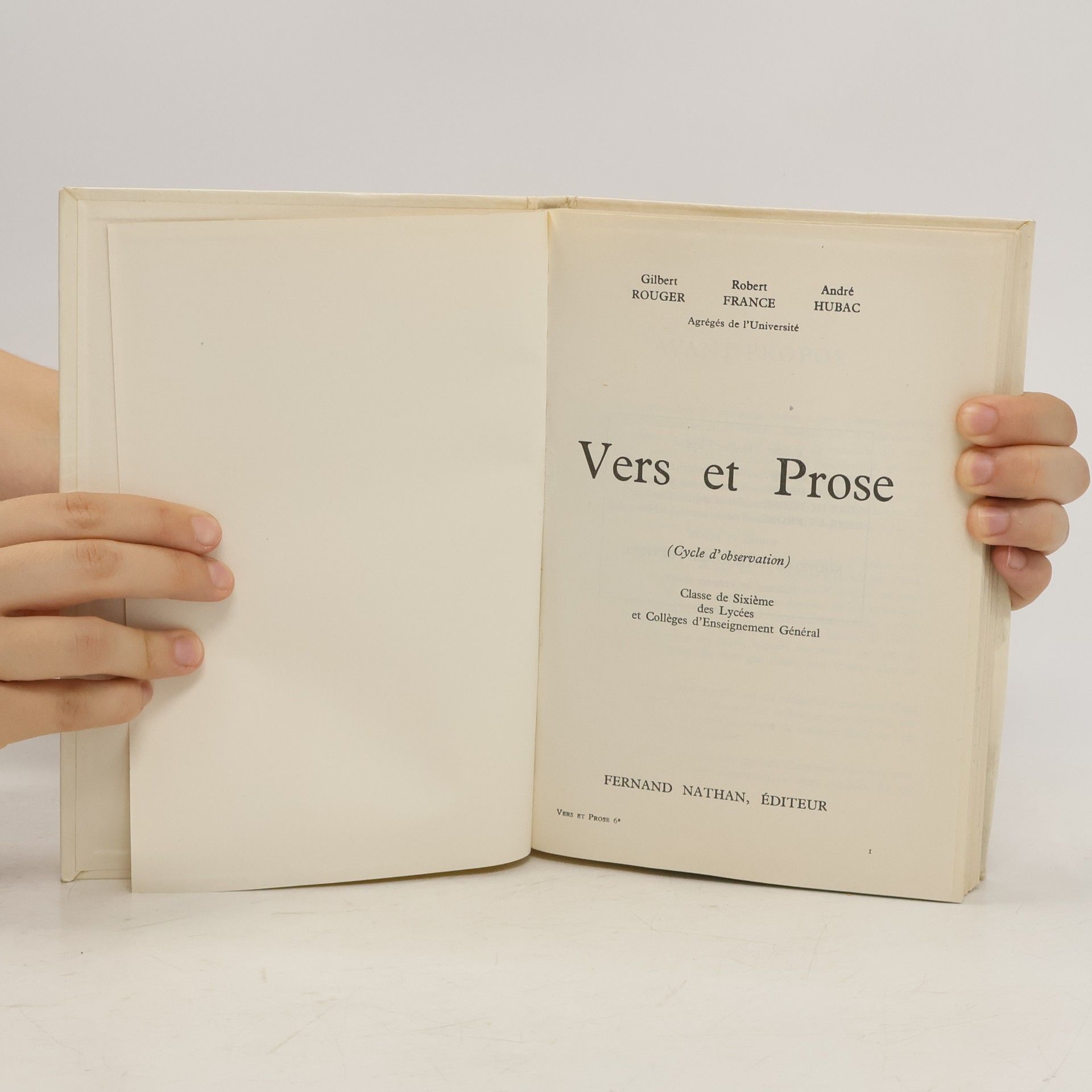G. Rouger Vers et prosa