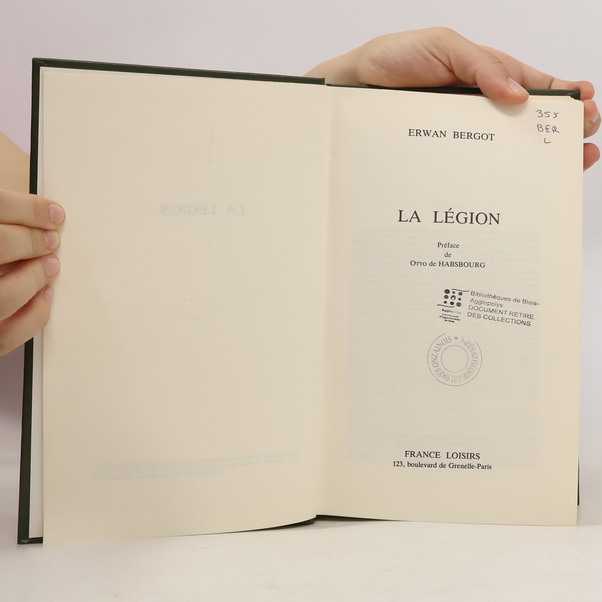 Bergot Erwan La Légion