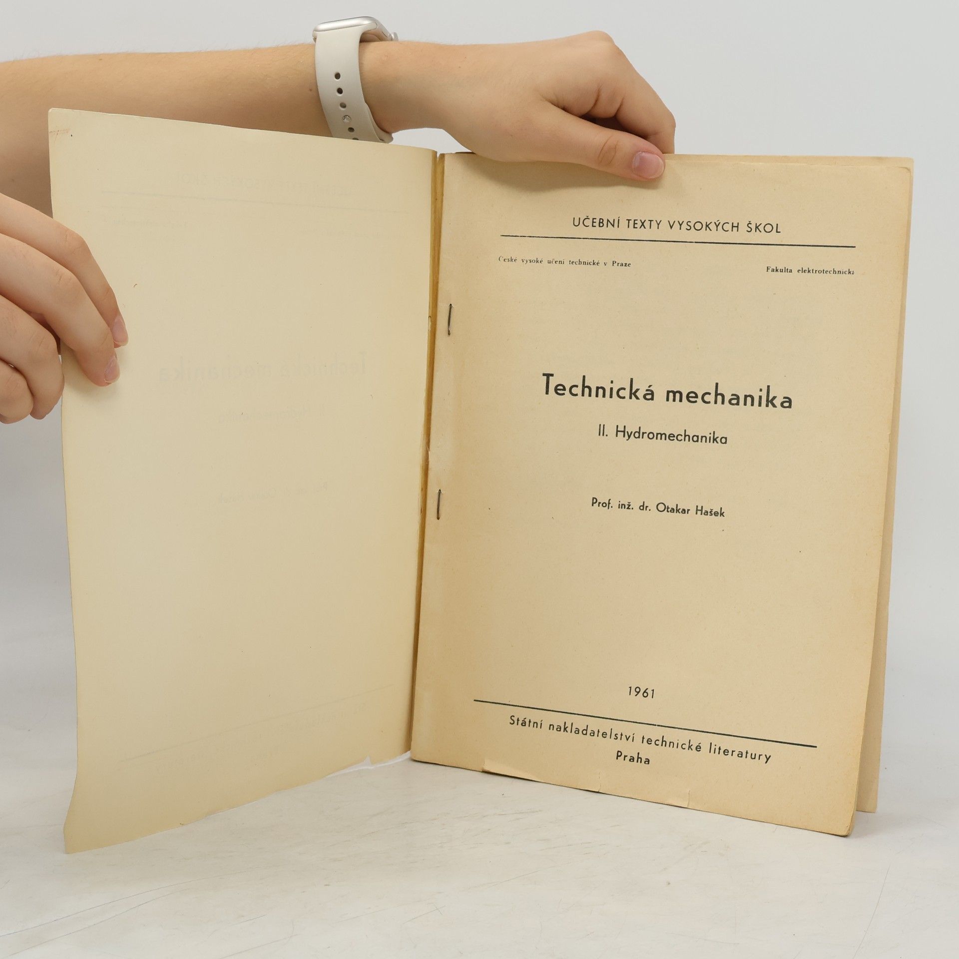 Otakar Hašek Technická mechanika II. Hydromechanika