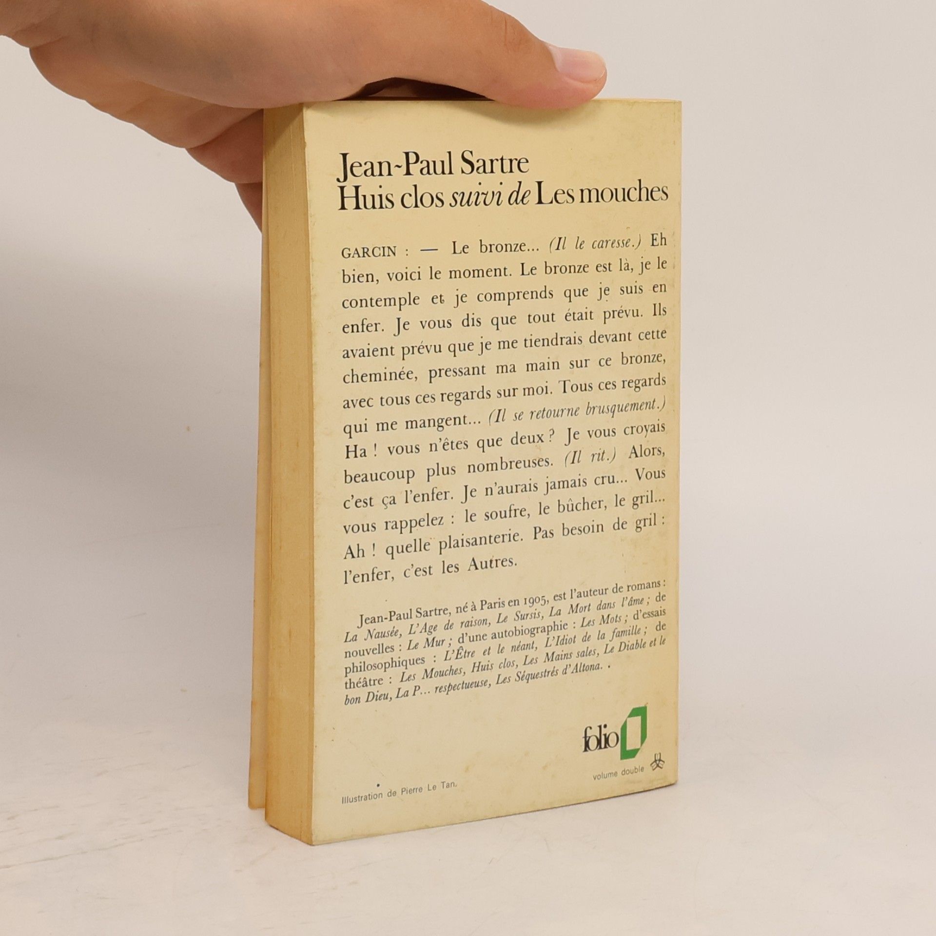 Jean-Paul Sartre Huis clos suivi de Les mouches