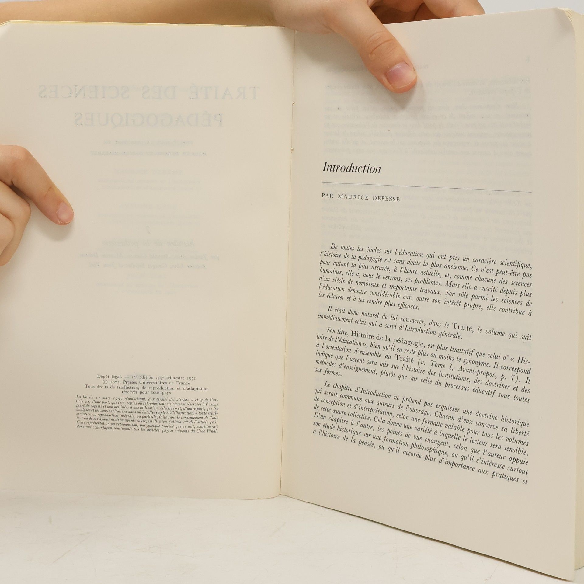 Maurice Debesse Traité des sciences pédagogiques 2
