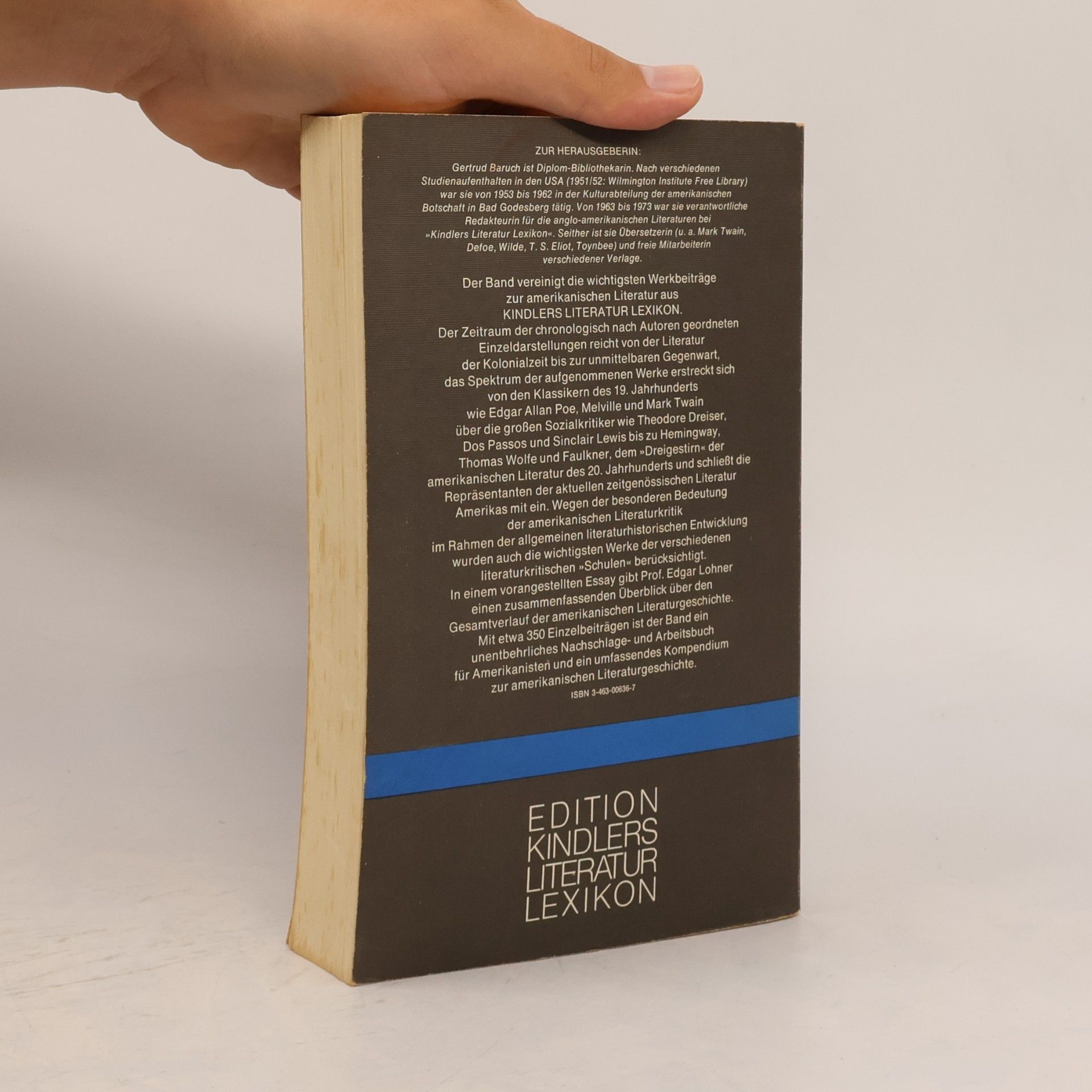 Gertrud Baruch Hauptwerke der amerikanischen Literatur