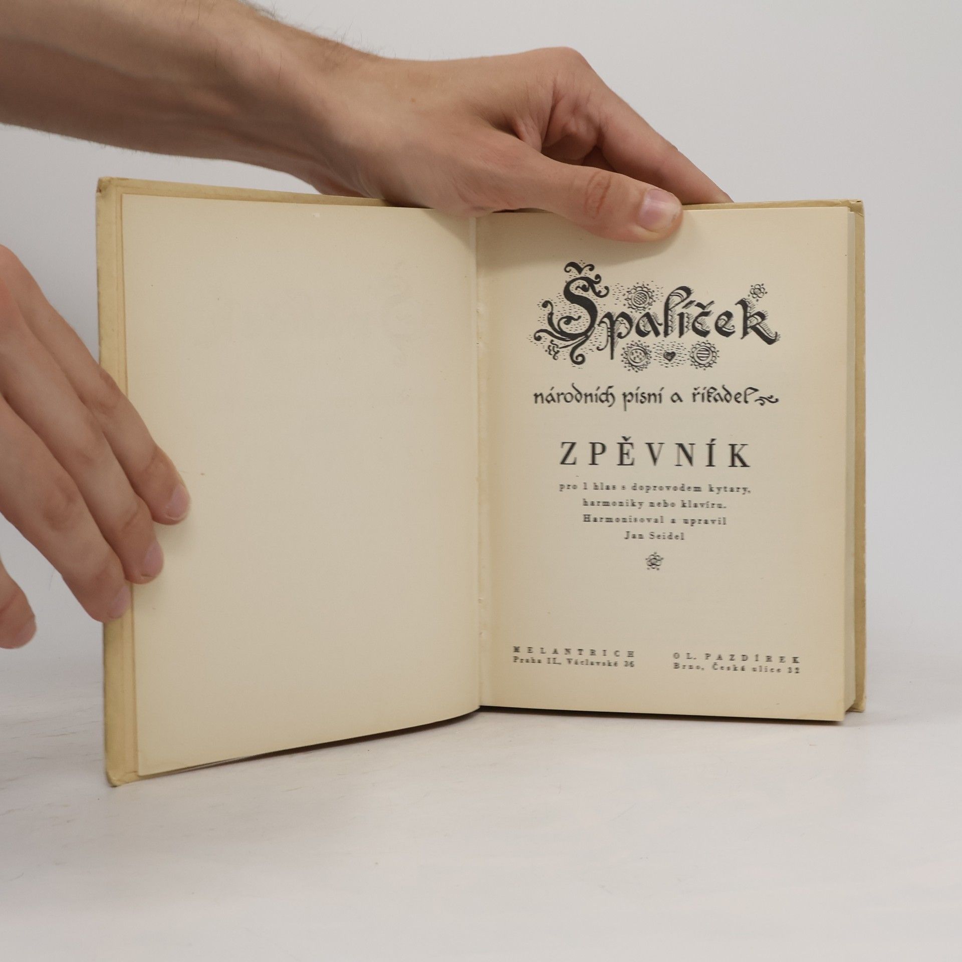 Jan Seidel Špalíček národních písní a říkadel