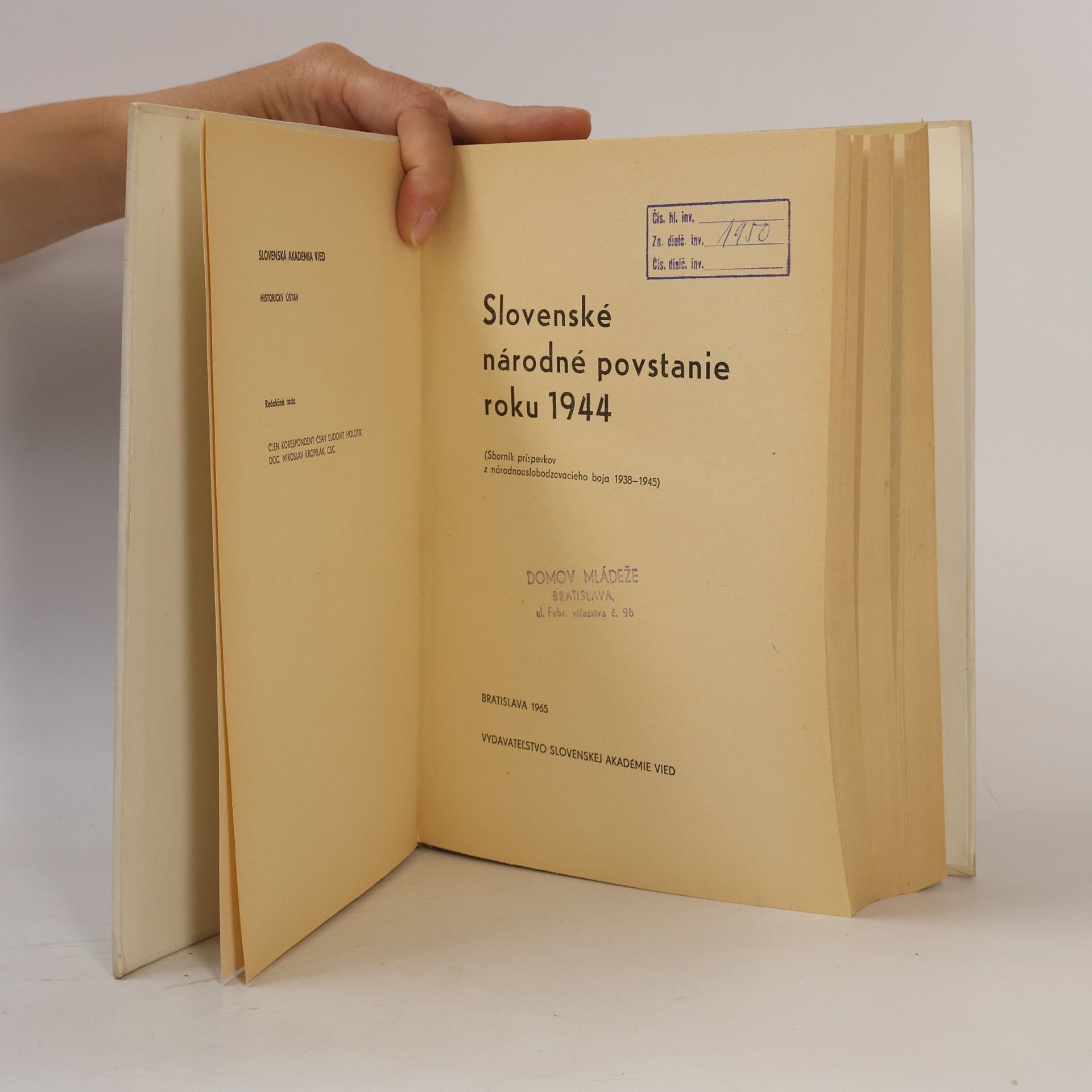 Autorenkollektiv Slovenské národné povstanie roku 1944