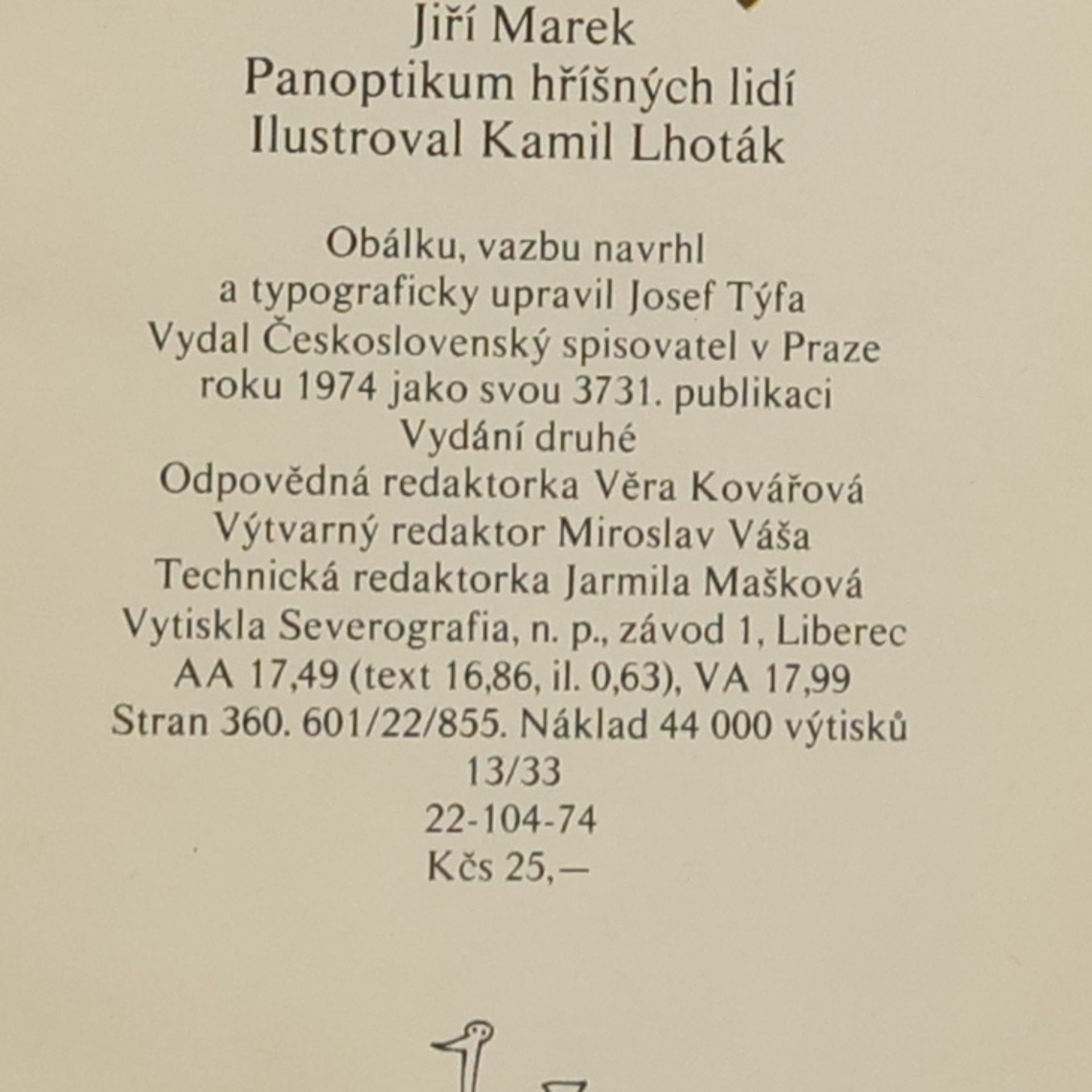 Jiří Marek Panoptikum hříšných lidí