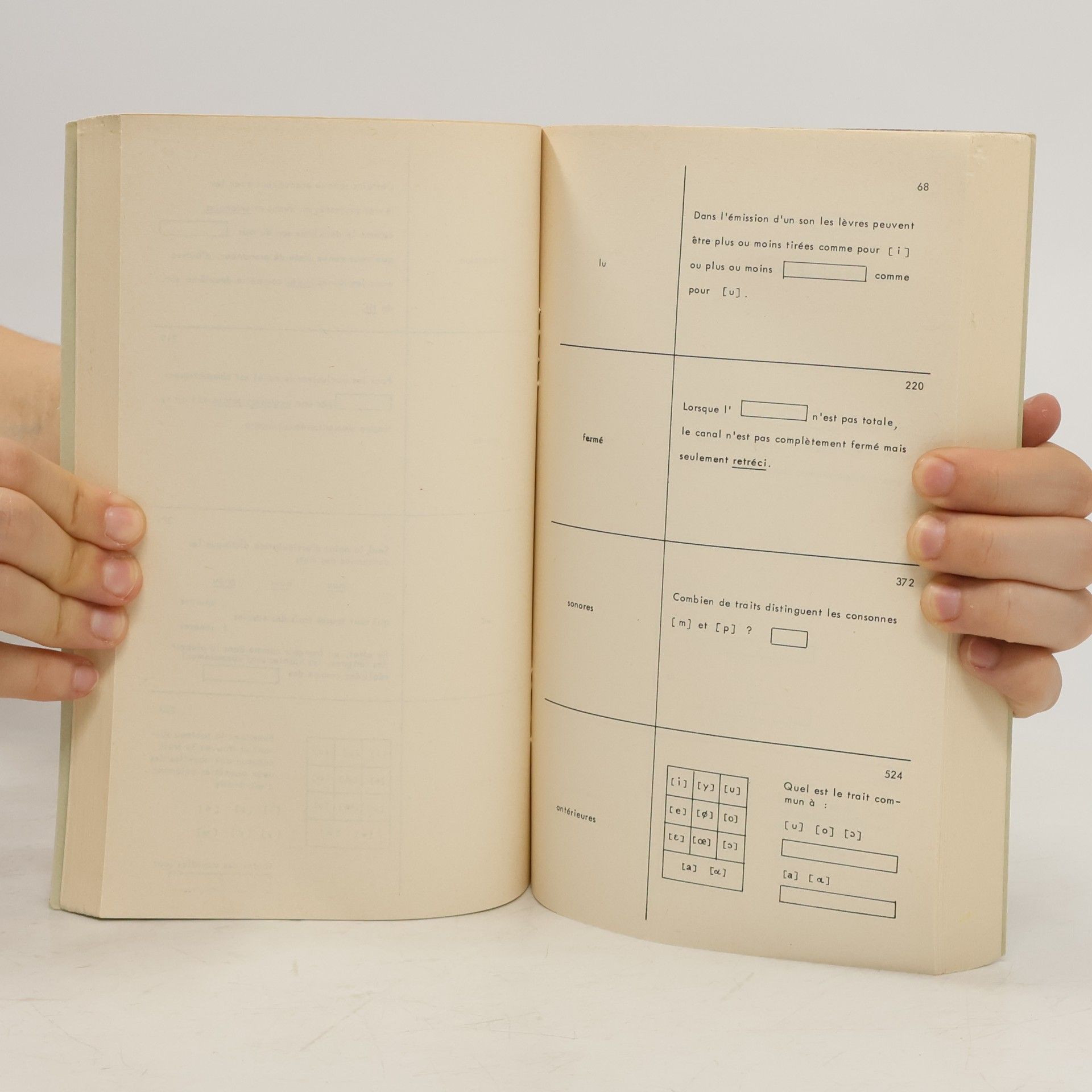 J. Capelle Manuel programmé d'introduction à la phonétique et à la phonologie du français II. Articulation