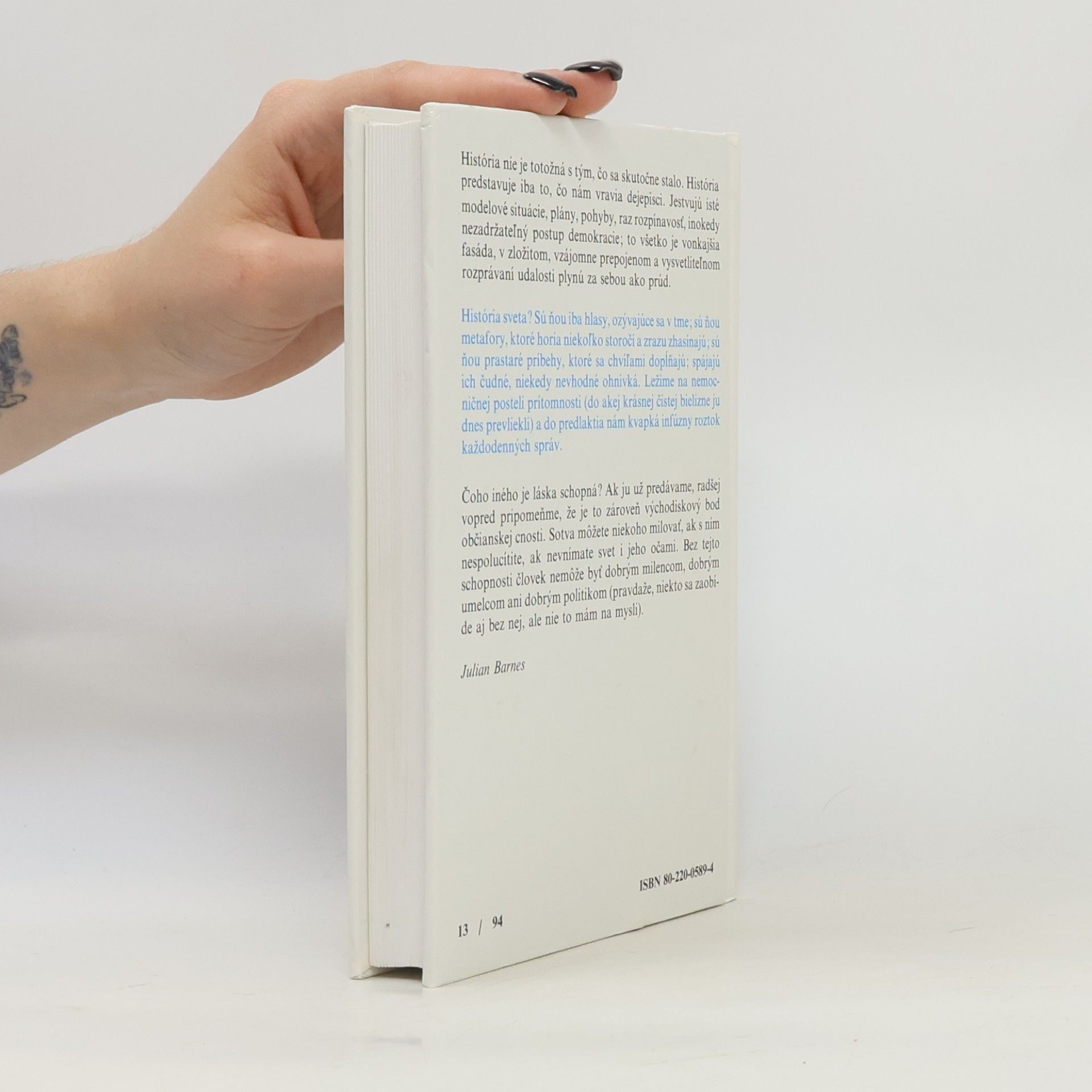 Julian Barnes História sveta v 10 a 1/2 kapitolách