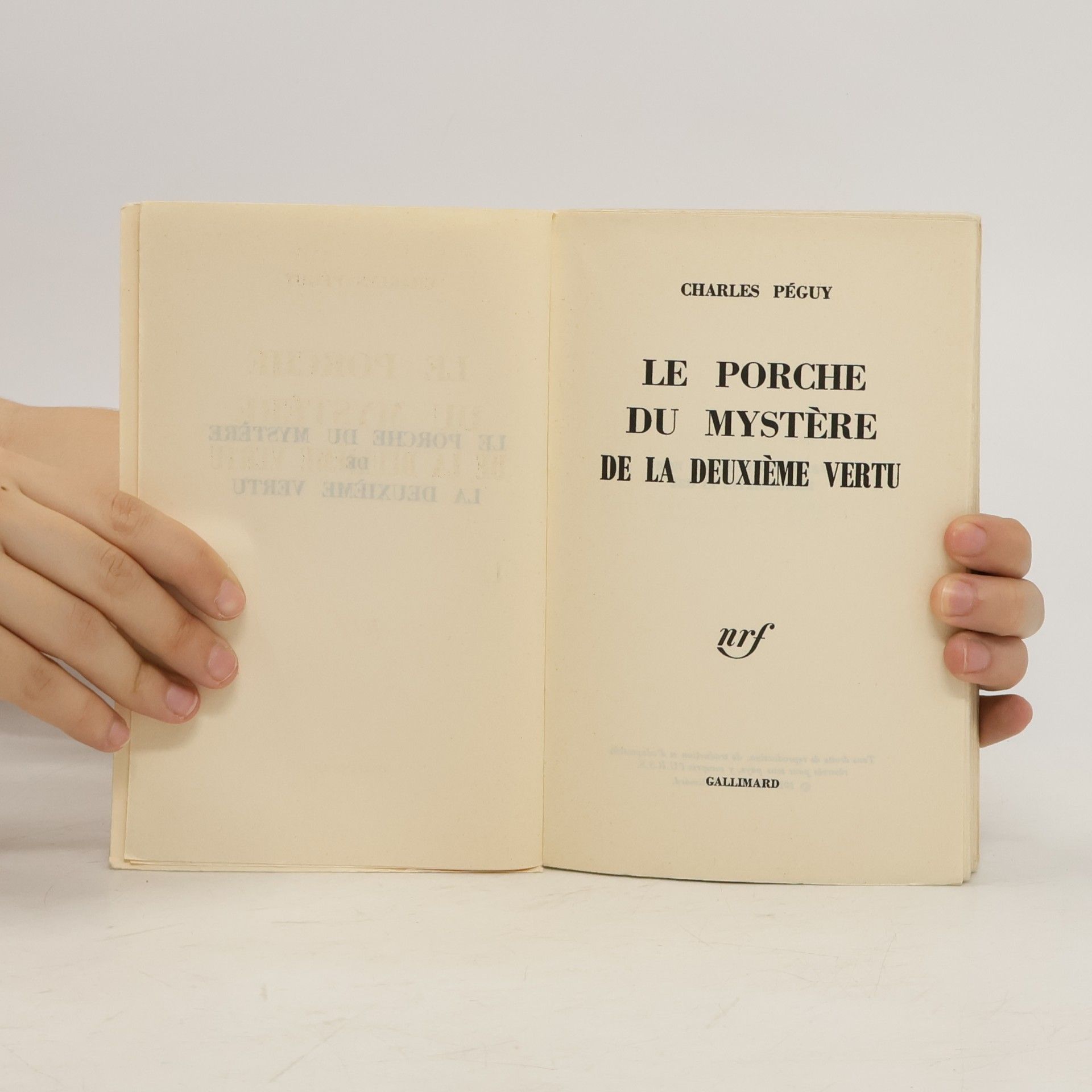 Charles Péguy Le Porche du Mystère de la deuxième vertu