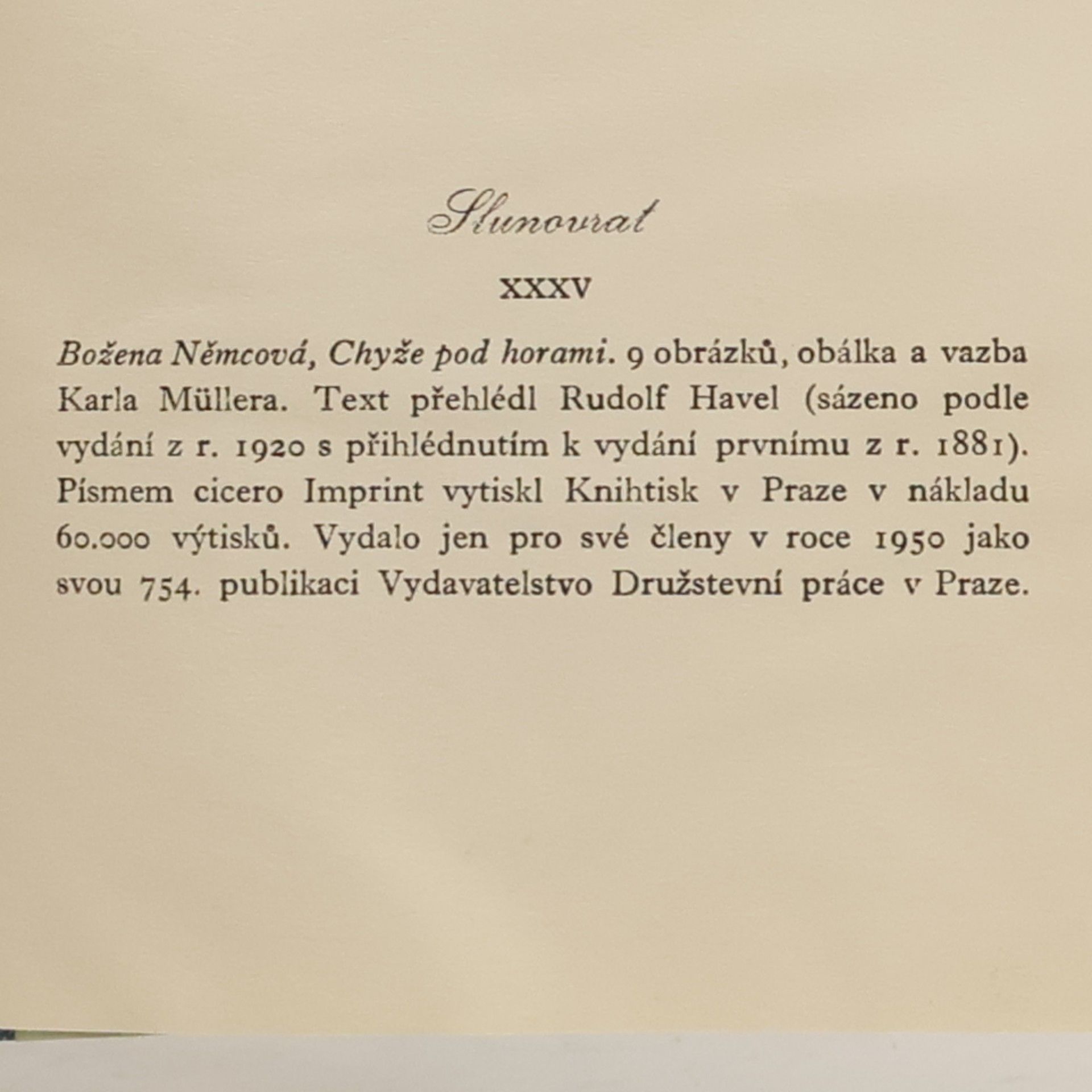 Božena Němcová Chyže pod horami
