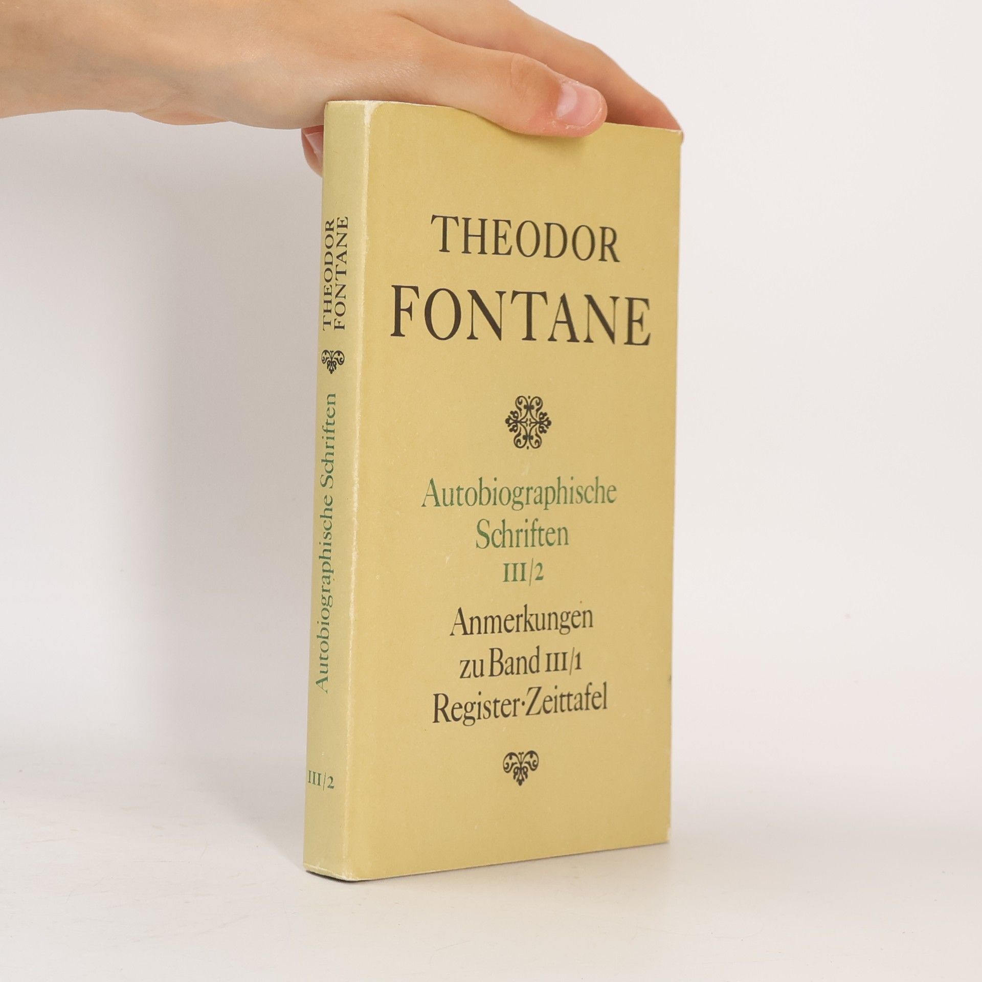 Theodor Fontane Autobiographische Schriften III/2