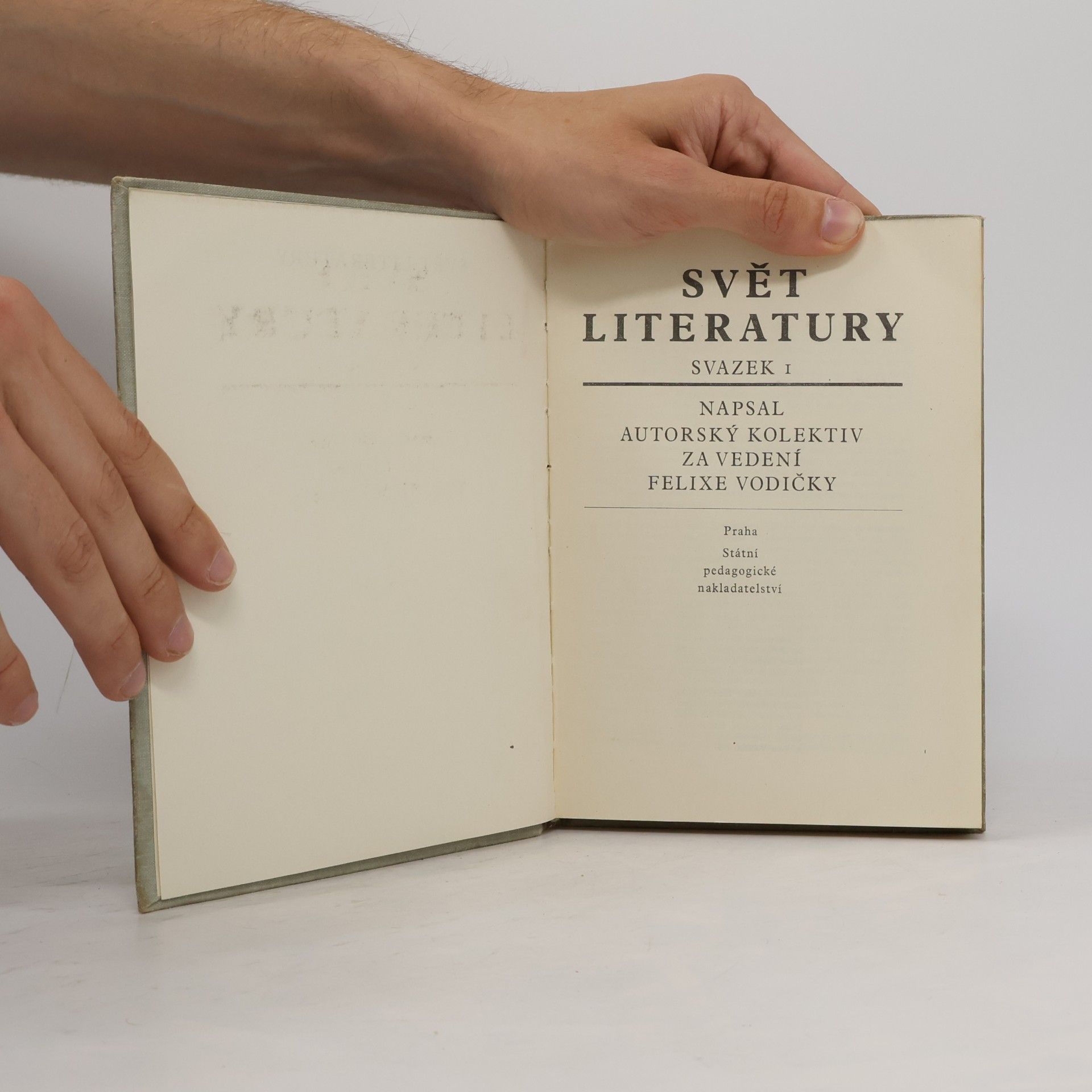Felix Vodička Svět literatury I.