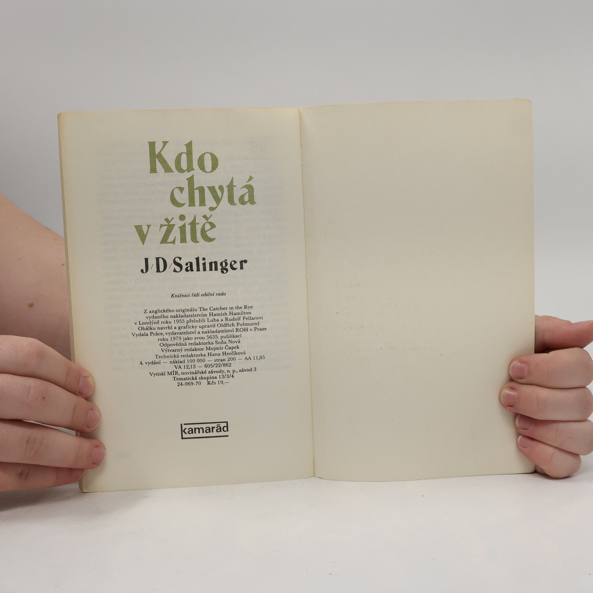 J. D. Salinger Kdo chytá v žitě