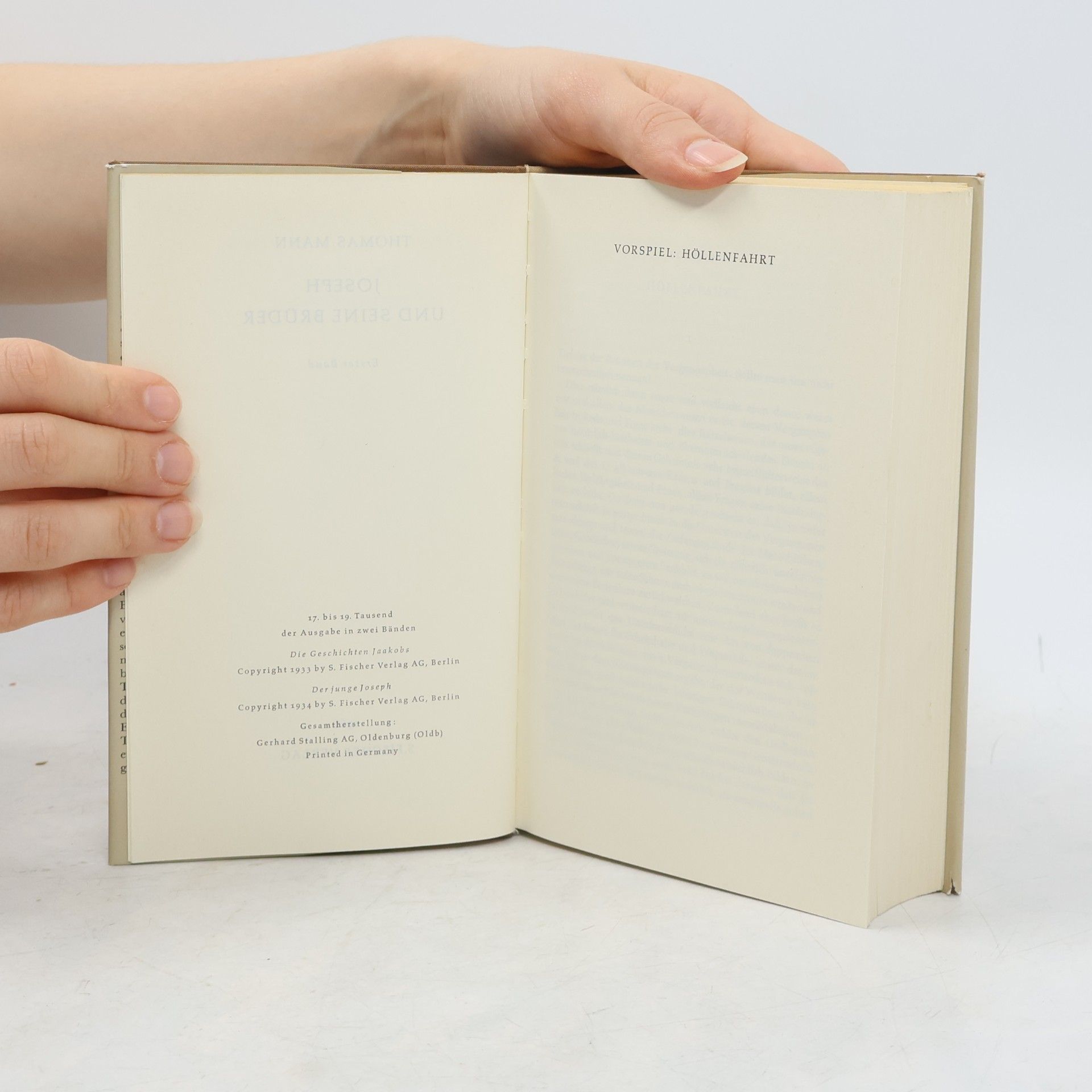 Thomas Mann Joseph und seine Brüder I.