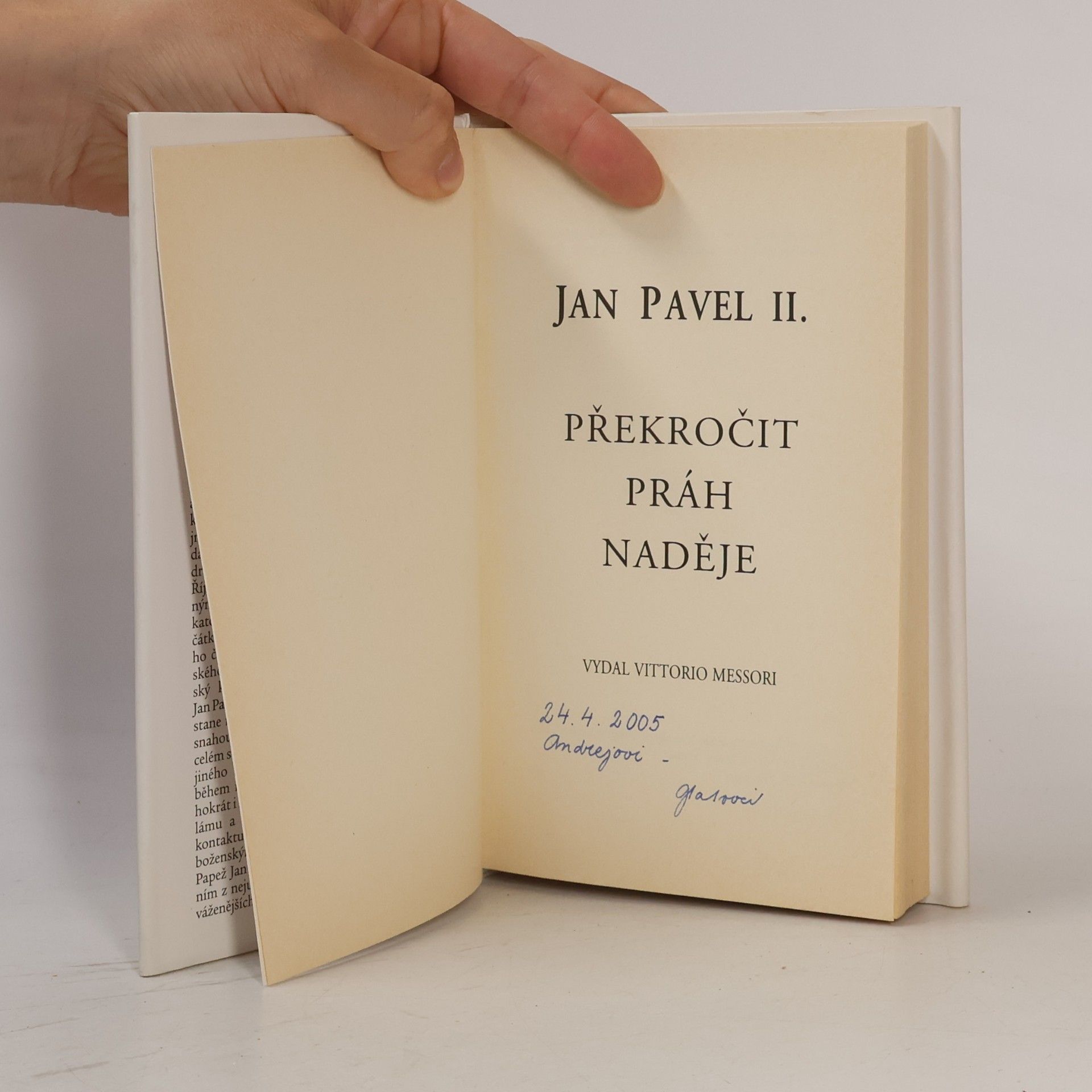 Vittorio Messori Překročit práh naděje