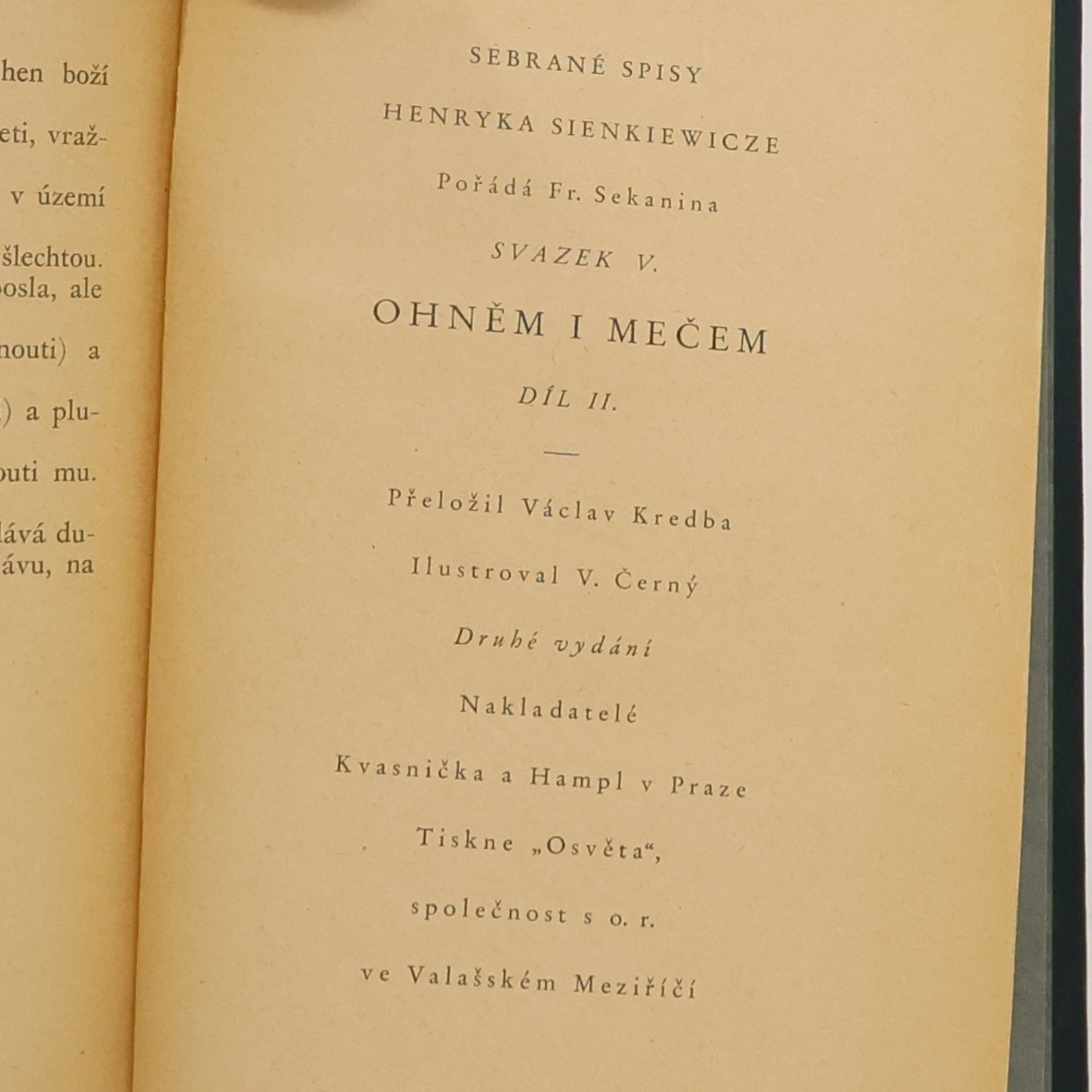 Henryk Sienkiewicz Ohněm i mečem II.
