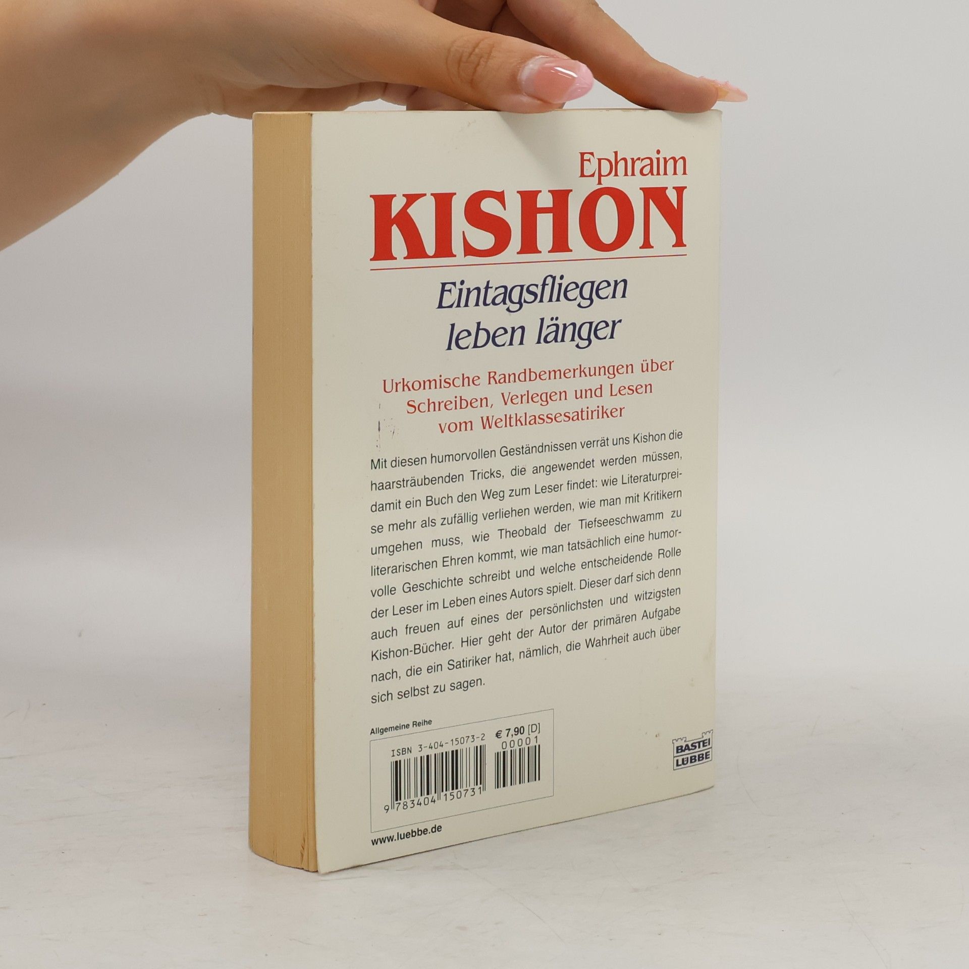 Ephraim Kishon Eintagsfliegen leben länger