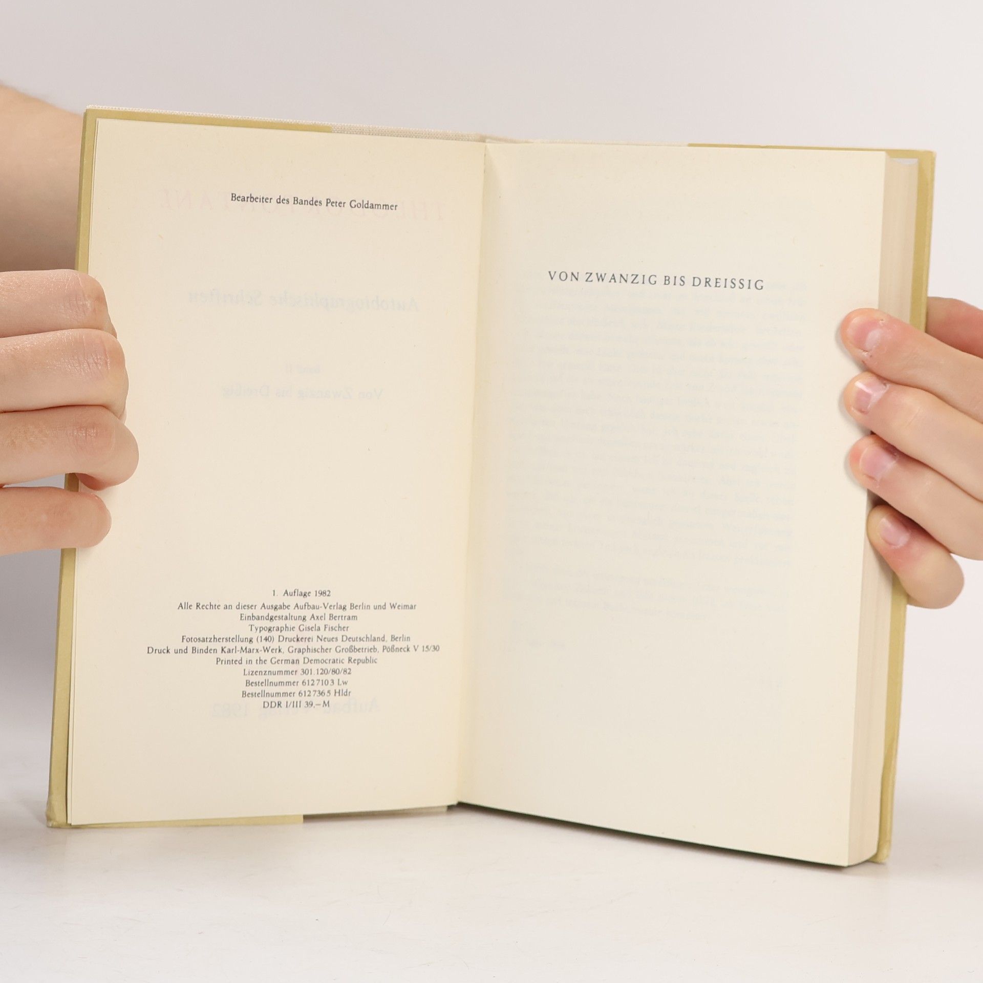 Theodor Fontane Autobiographische Schriften II. Von Zwanzig bis Dreißig