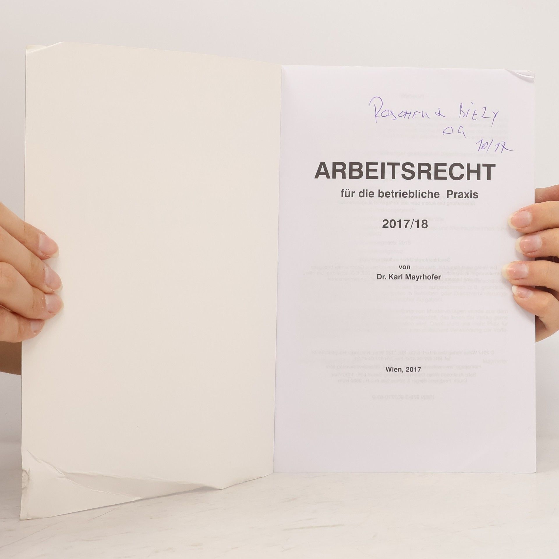 Karl Mayrhofer Der Steuerzahler - 2017/18: Arbeitsrecht für die betriebliche Praxis