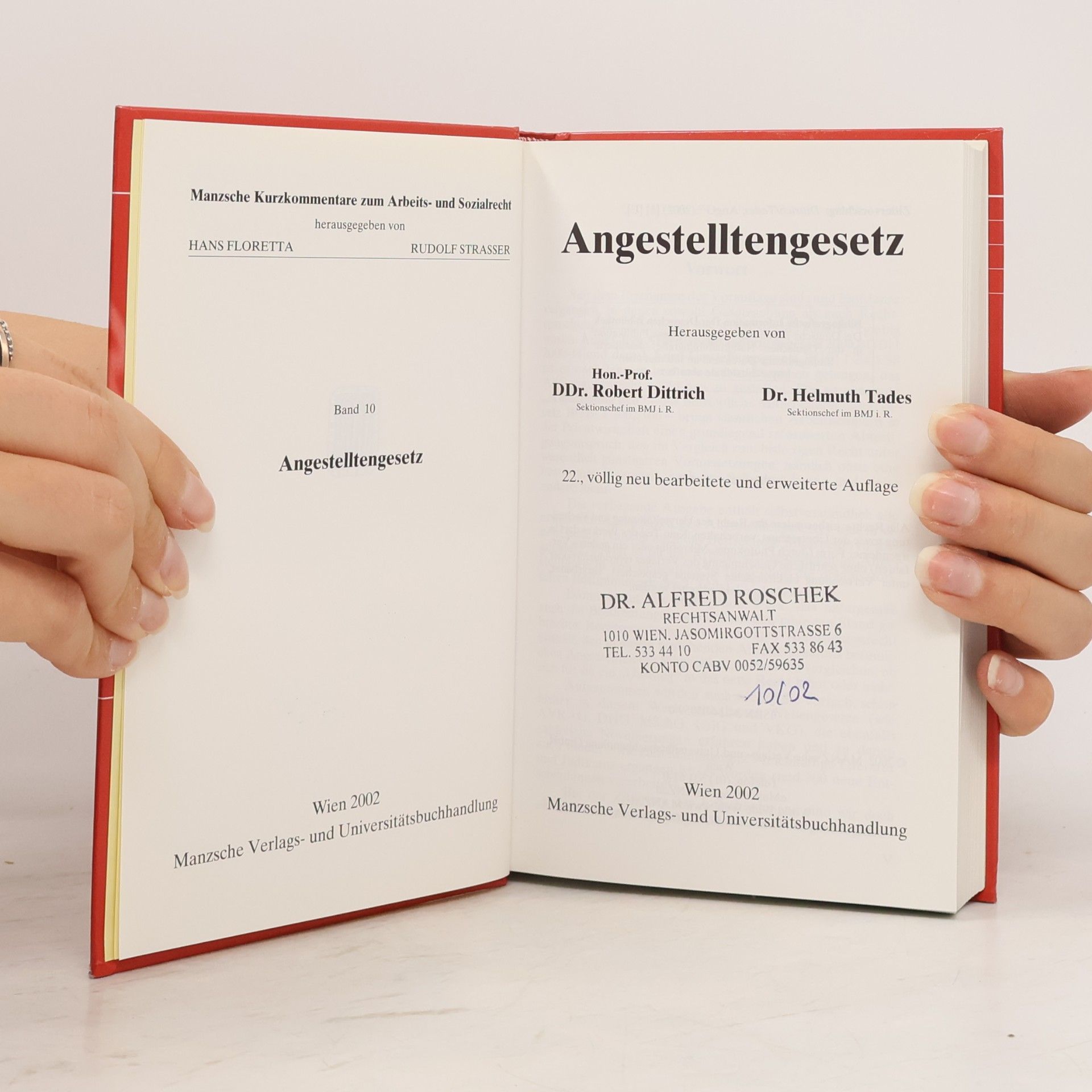Robert Dittrich Angestelltengesetz