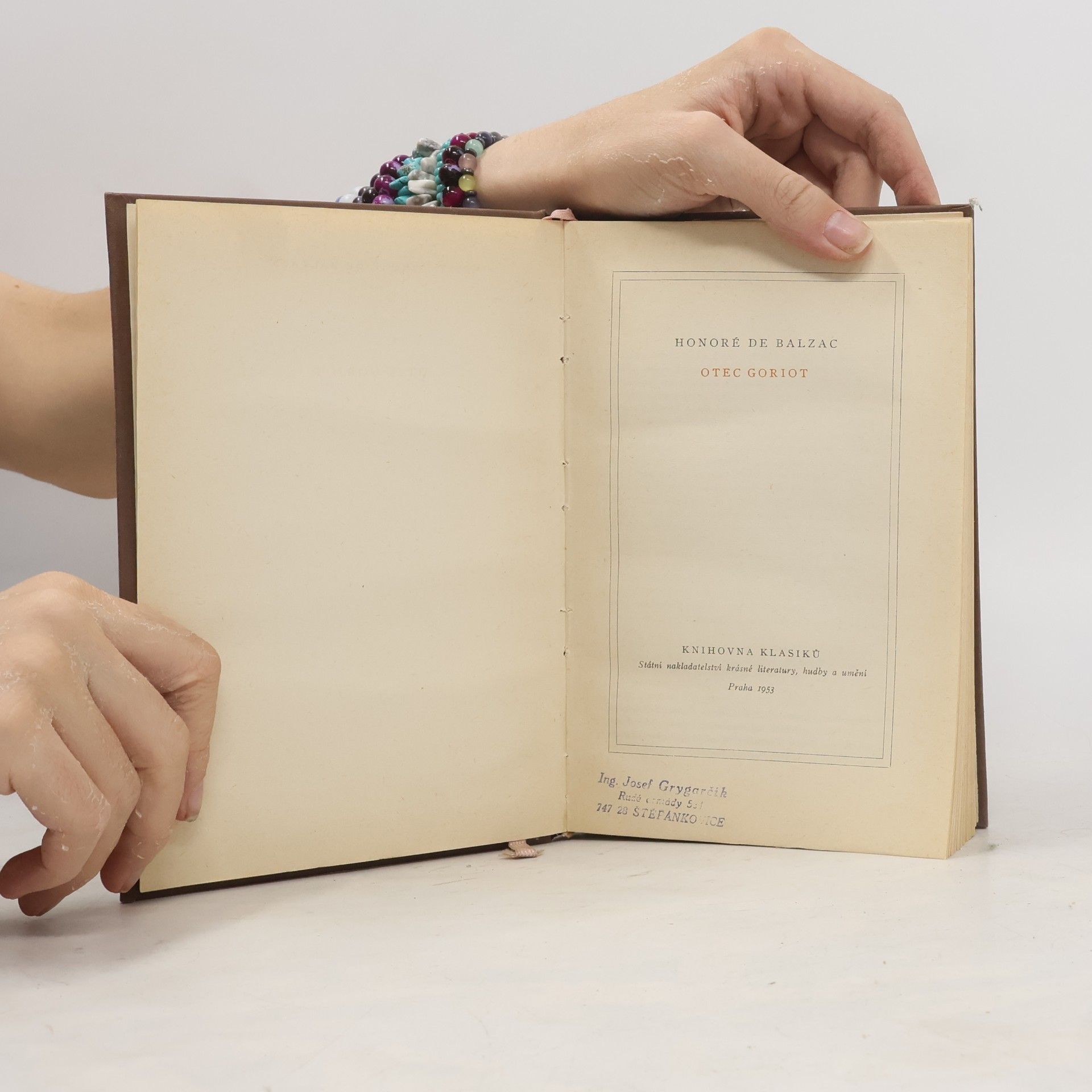 Honoré de Balzac Otec Goriot