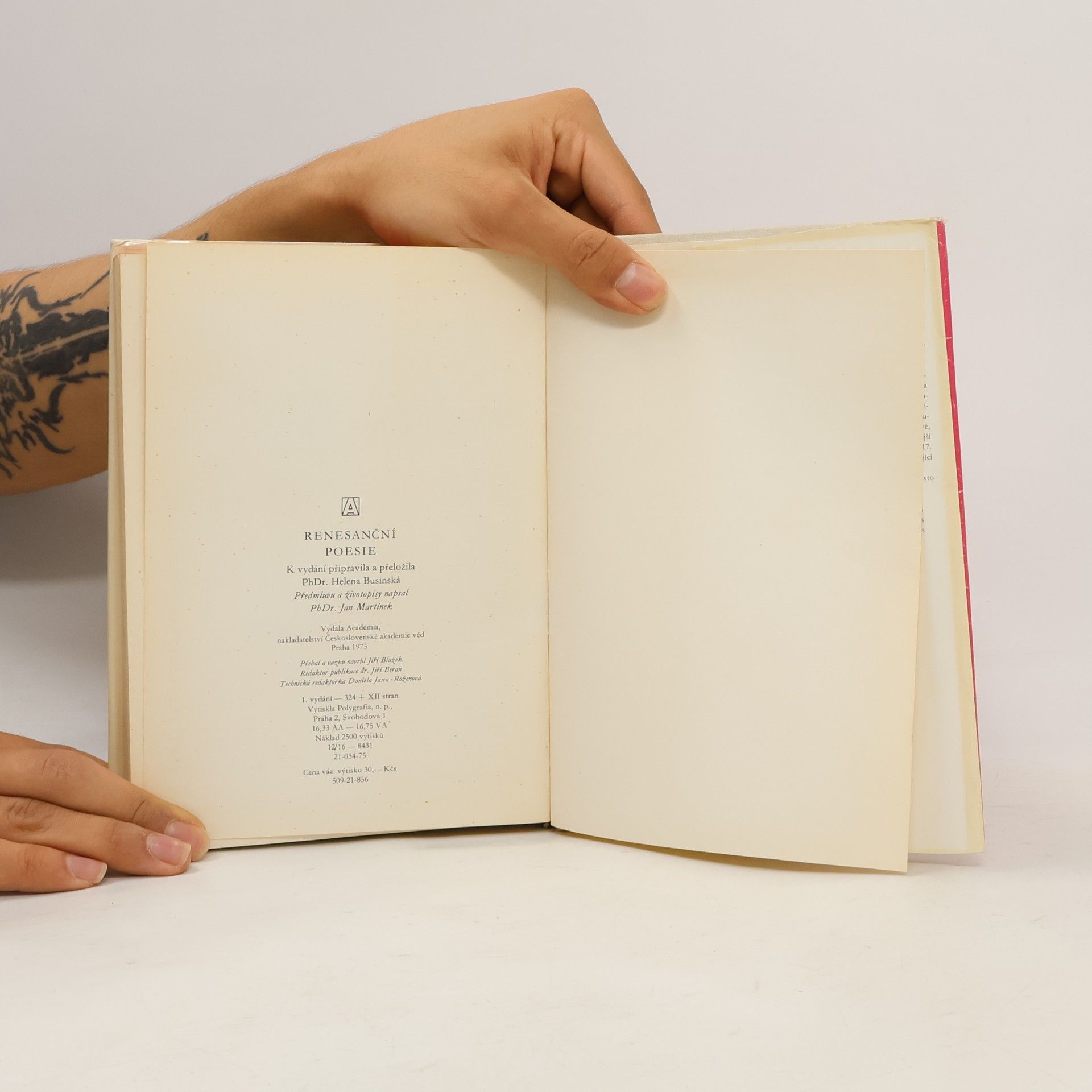 Various authors Renesanční poezie