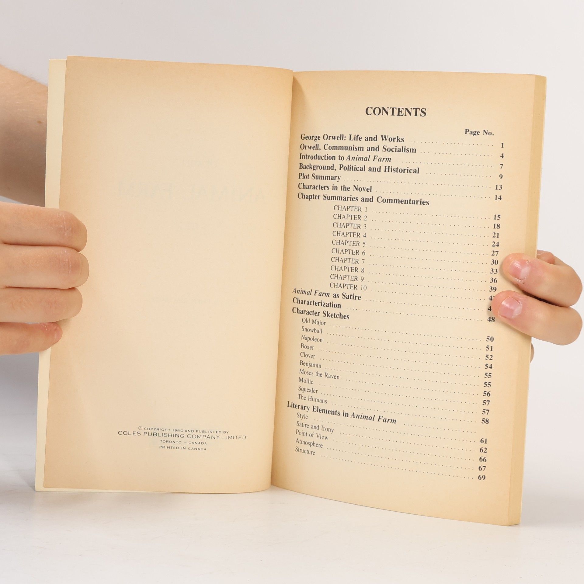 George Orwell Animal Farm. Notes