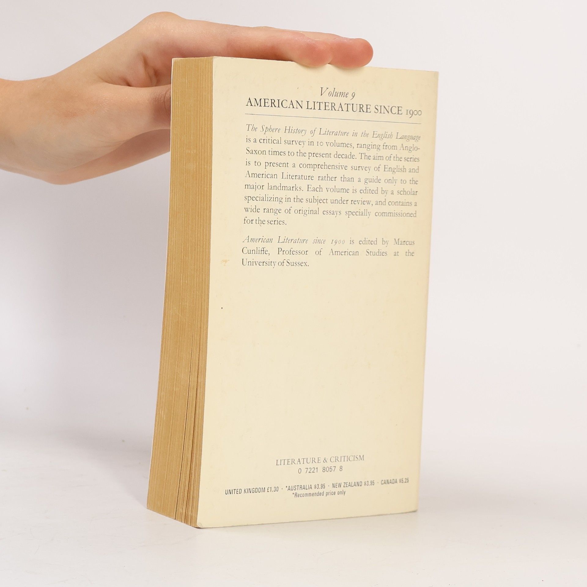 Autorenkollektiv Sphere History of Literature in the English Language 9. American Literature since 1900