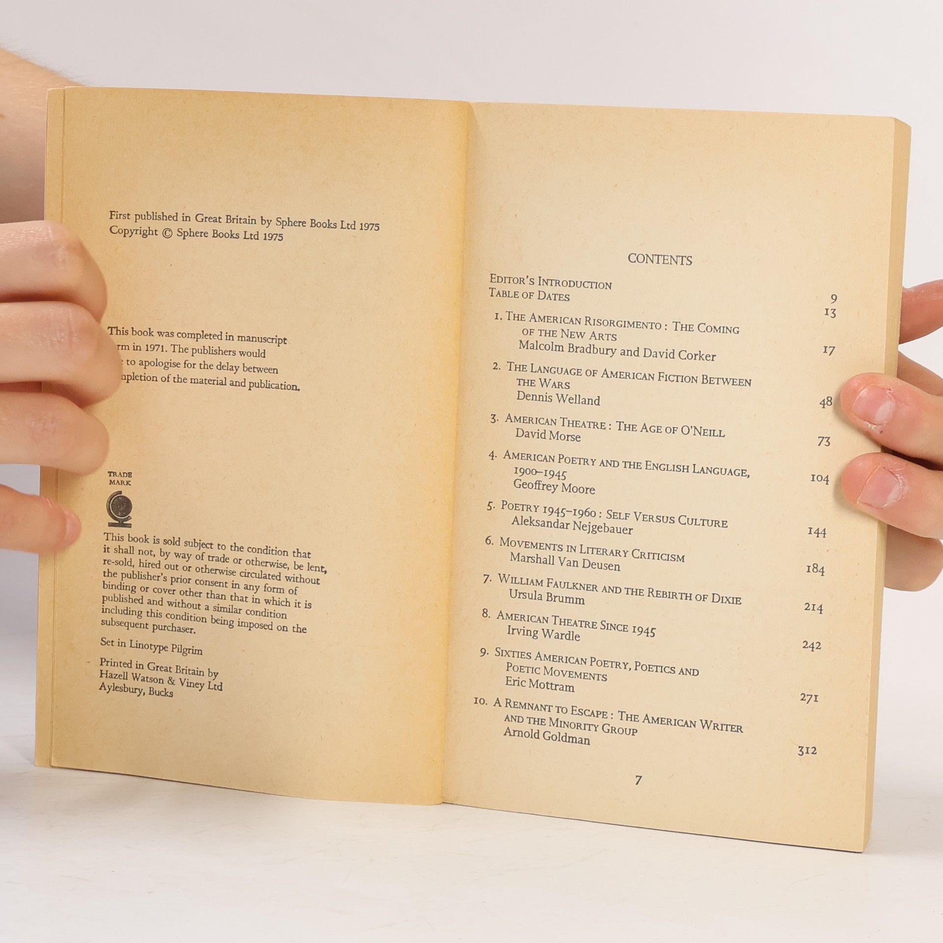 Autorenkollektiv Sphere History of Literature in the English Language 9. American Literature since 1900