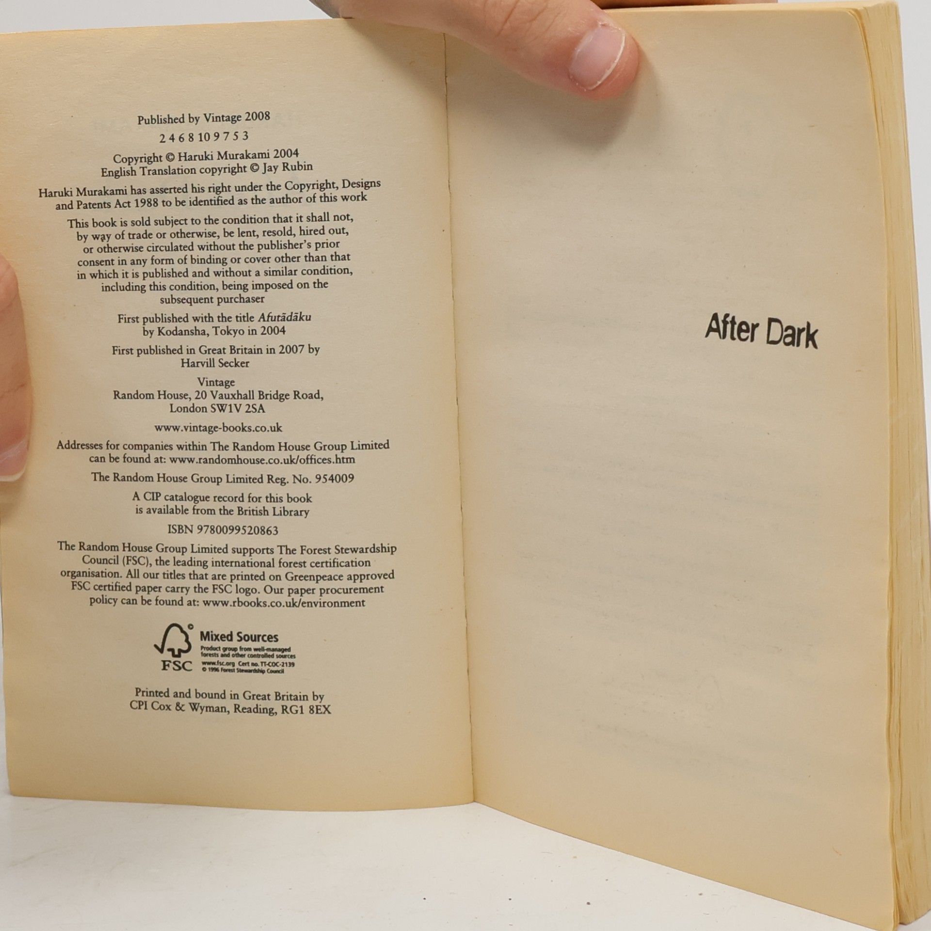 Haruki Murakami After Dark