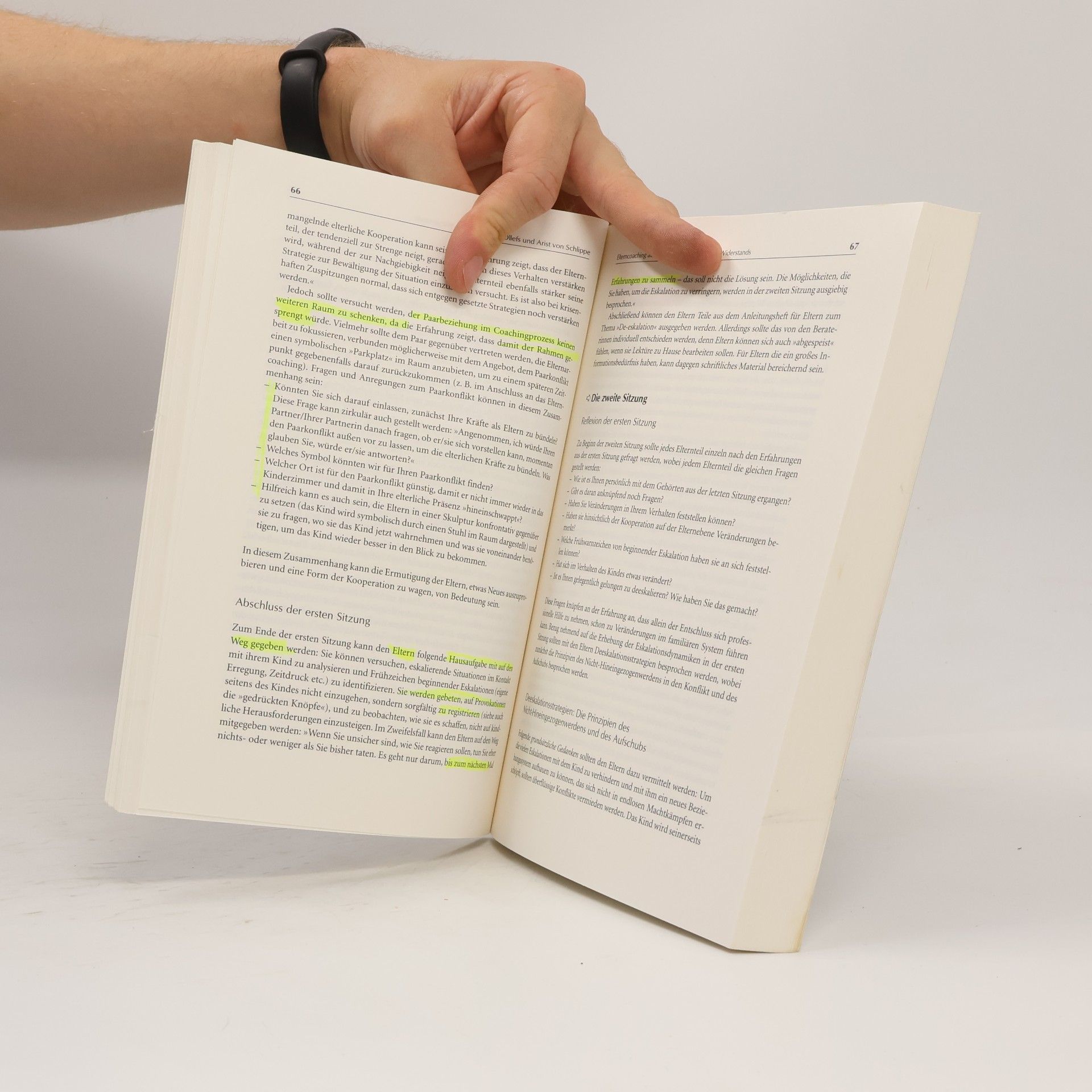 Arist von Schlippe Werkstattbuch Elterncoaching