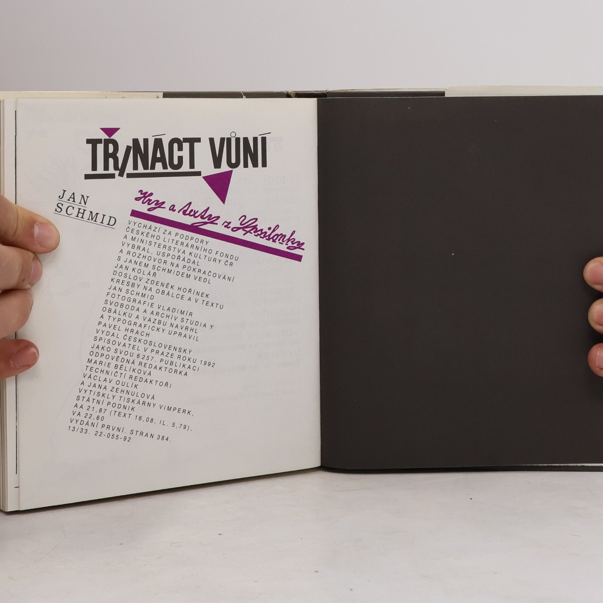 Jan Schmid Třináct vůní. Hry a texty z Ypsilonky