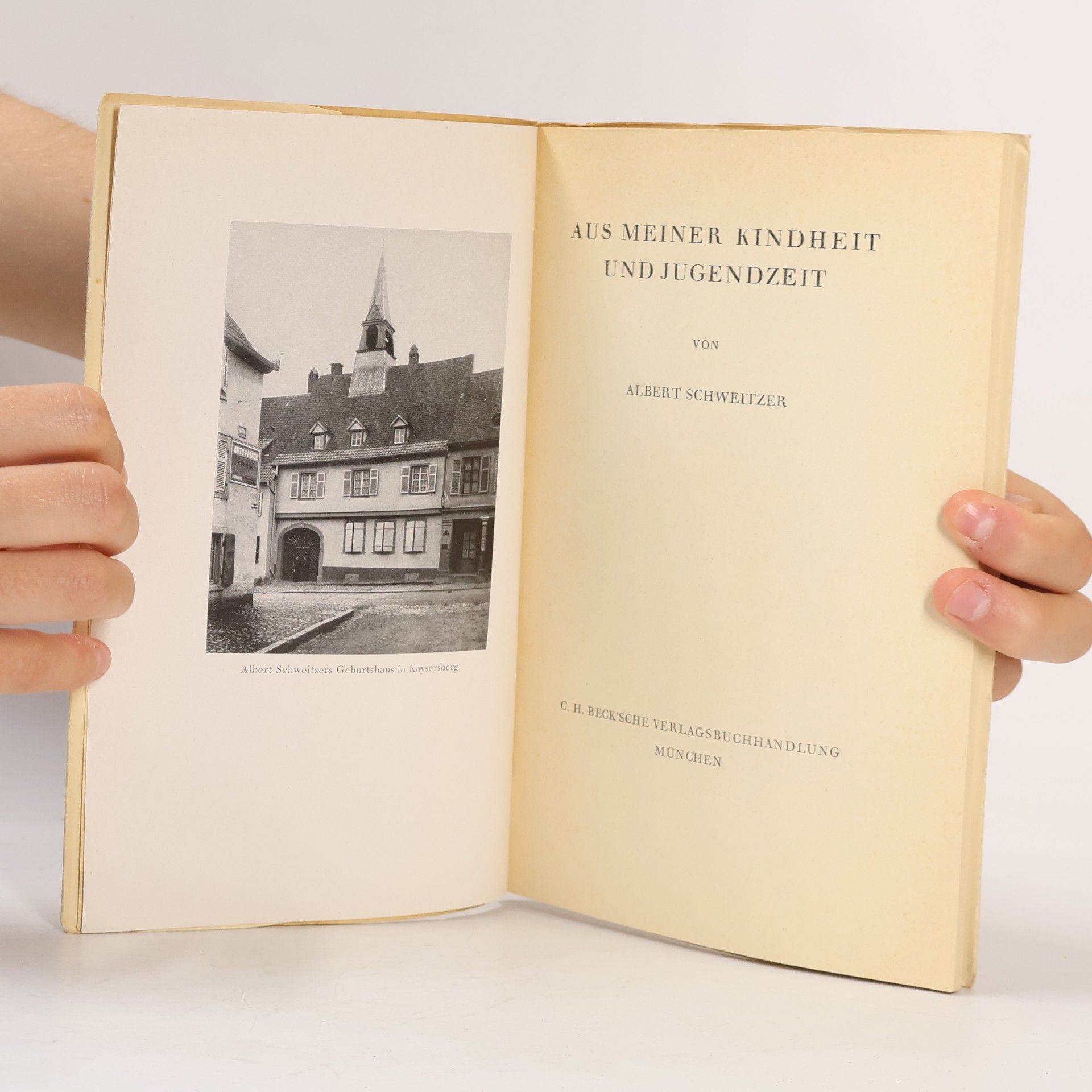 Albert Schweitzer Aus meiner Kindheit und Jugendzeit