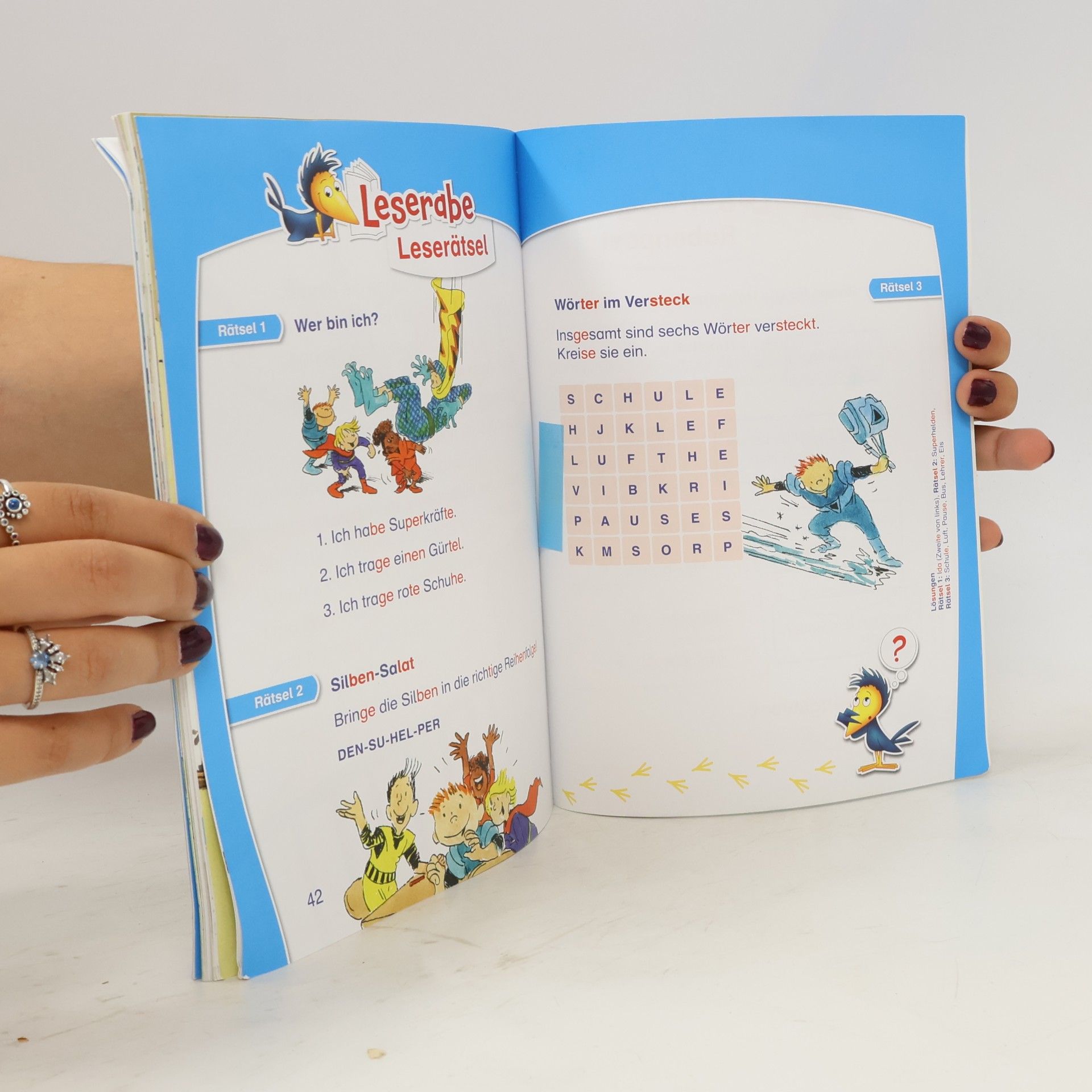 Rüdiger Bertram Die Superhelden-Schule - lesen lernen mit dem Leseraben - Erstlesebuch - Kinderbuch ab 7 Jahren mit Silbengeschichten zum Lesenlernen (Leserabe 2. Klasse mit Mildenberger Silbenmethode)