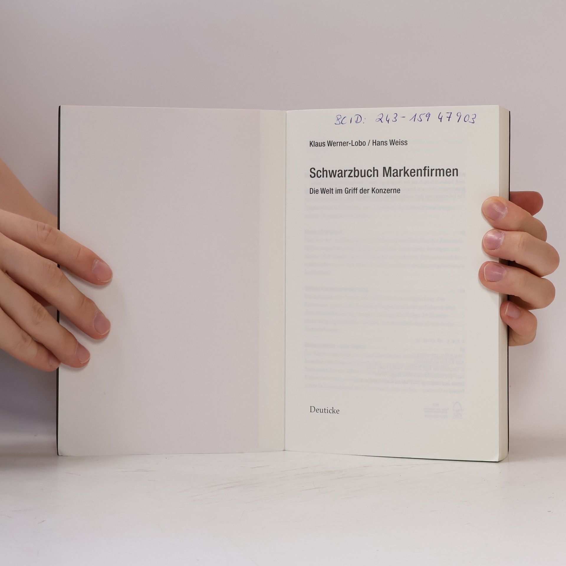 Klaus Werner Lobo Schwarzbuch Markenfirmen