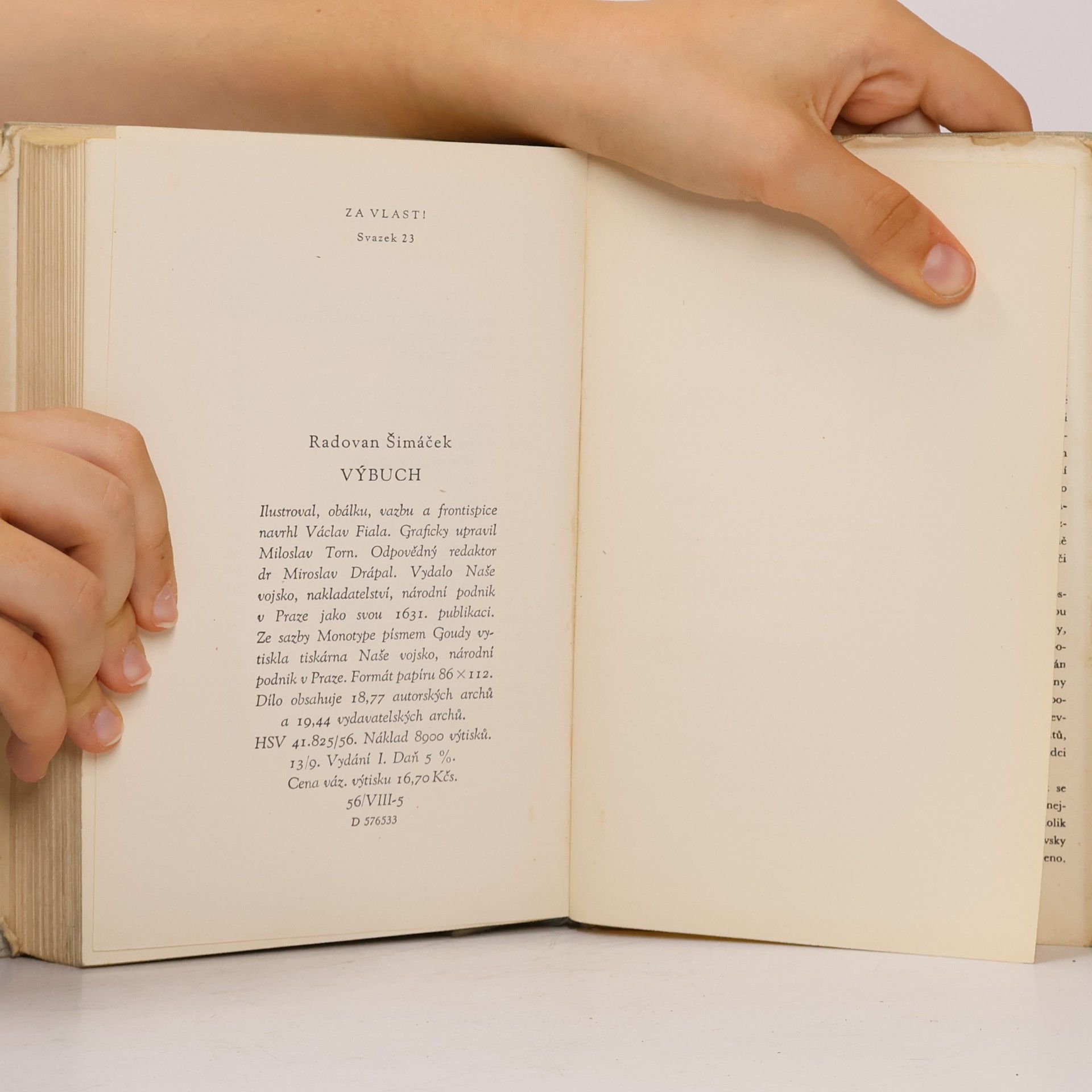 Radovan Šimáček Výbuch