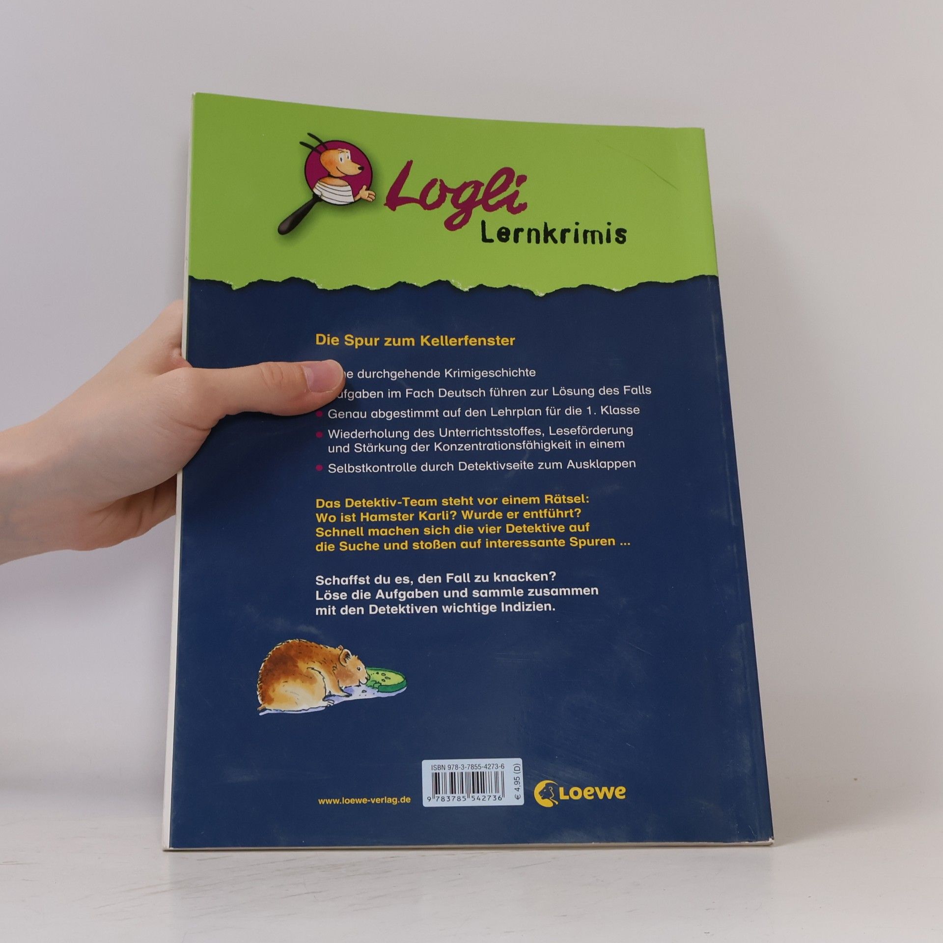 Hans Günther Döring Logli Lernkrimis: Die Spur zum Kellerfenster. Deutsch 1. Schuljahr