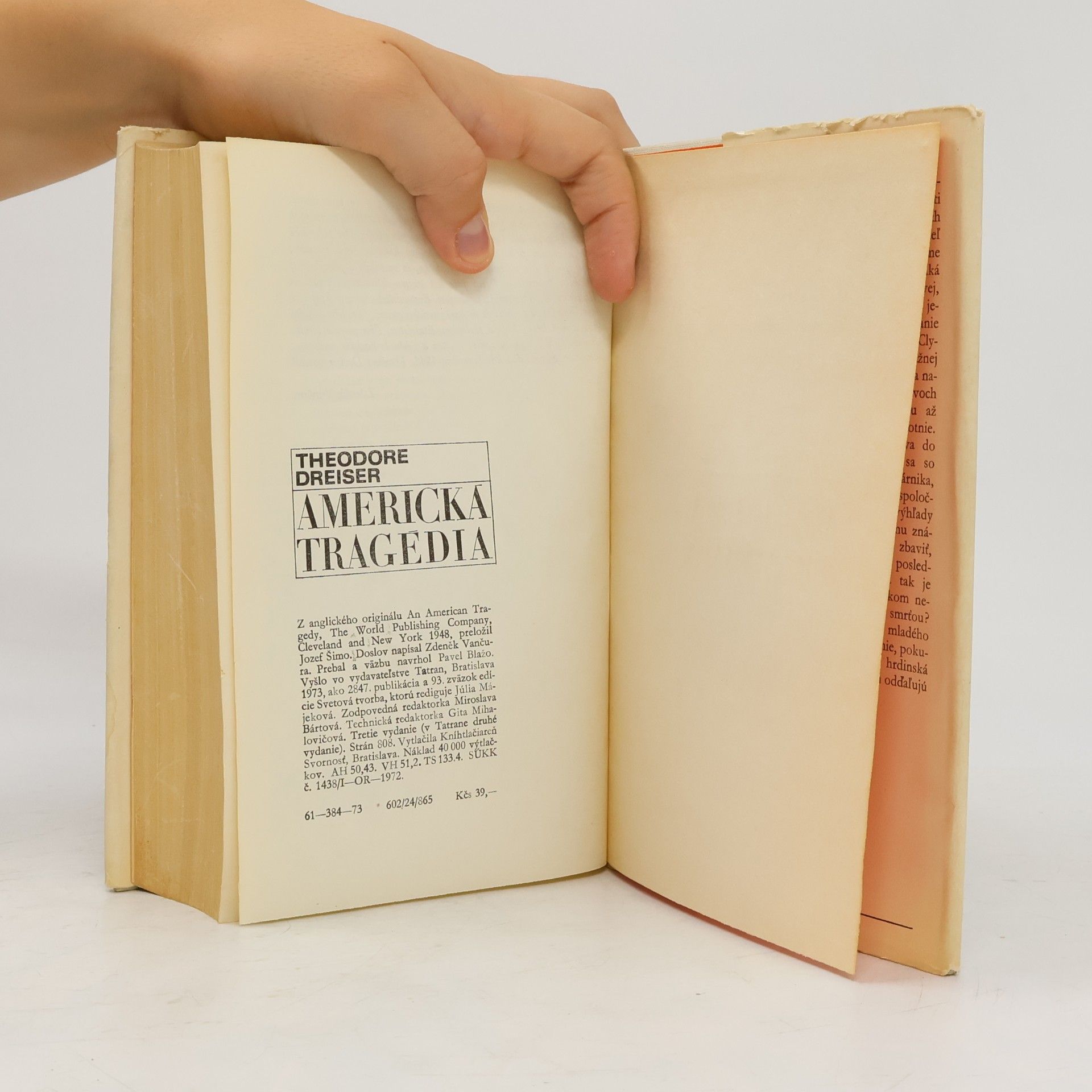 Theodore Dreiser Americká tragédia