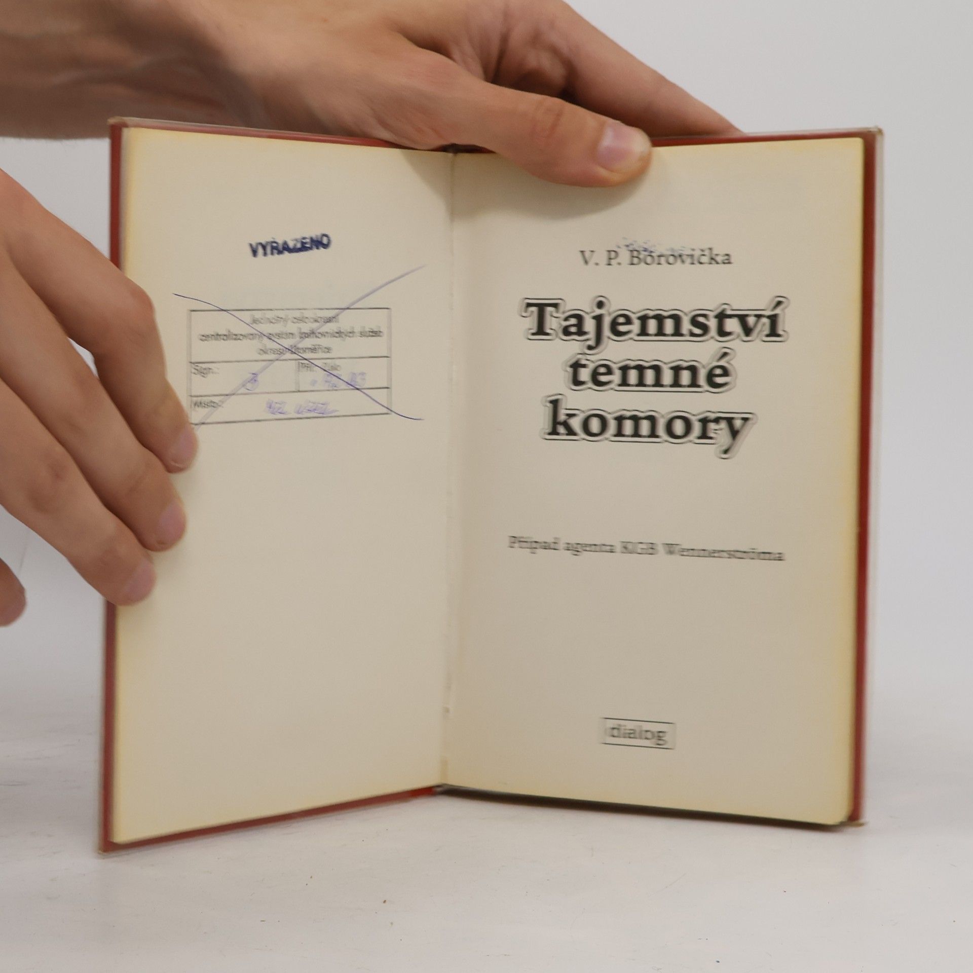 Václav Pavel Borovička Tajemství temné komory