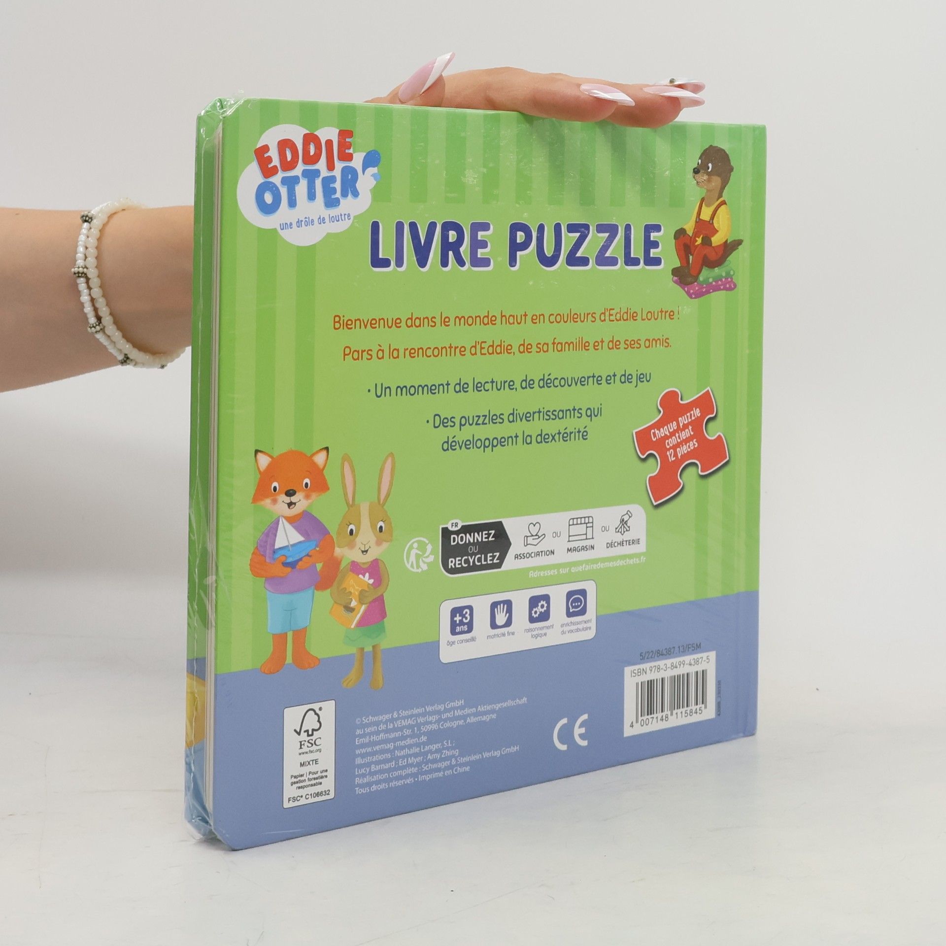 Autores varios Eddie Otter, Zvedavý vydrík: Knižka s puzzle