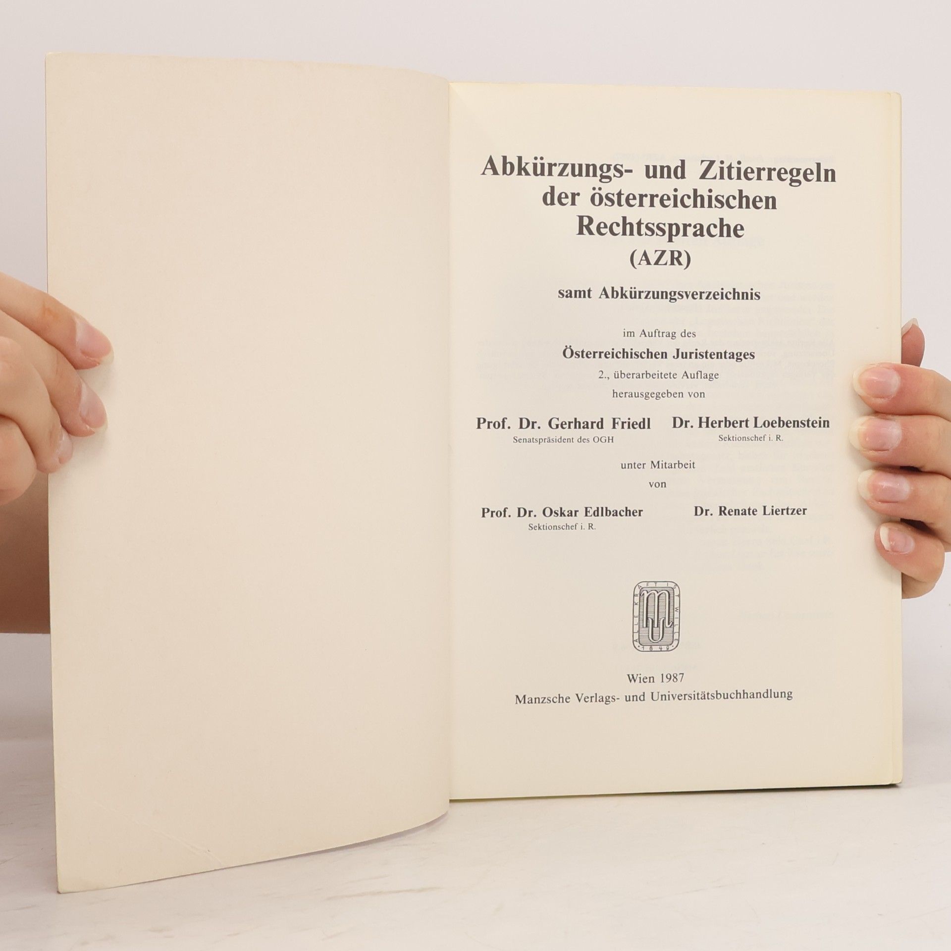 Autorenkollektiv Abkürzungs- und Zitierregeln der österreichischen Rechtssprache (AZR) samt Abkürzungsverzeichnis