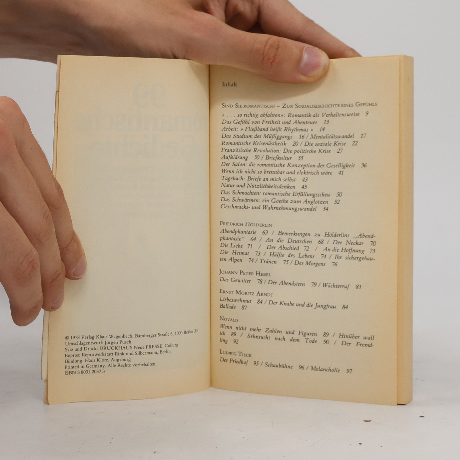 Lienhard Wawrzyn 99 romantische Gedichte