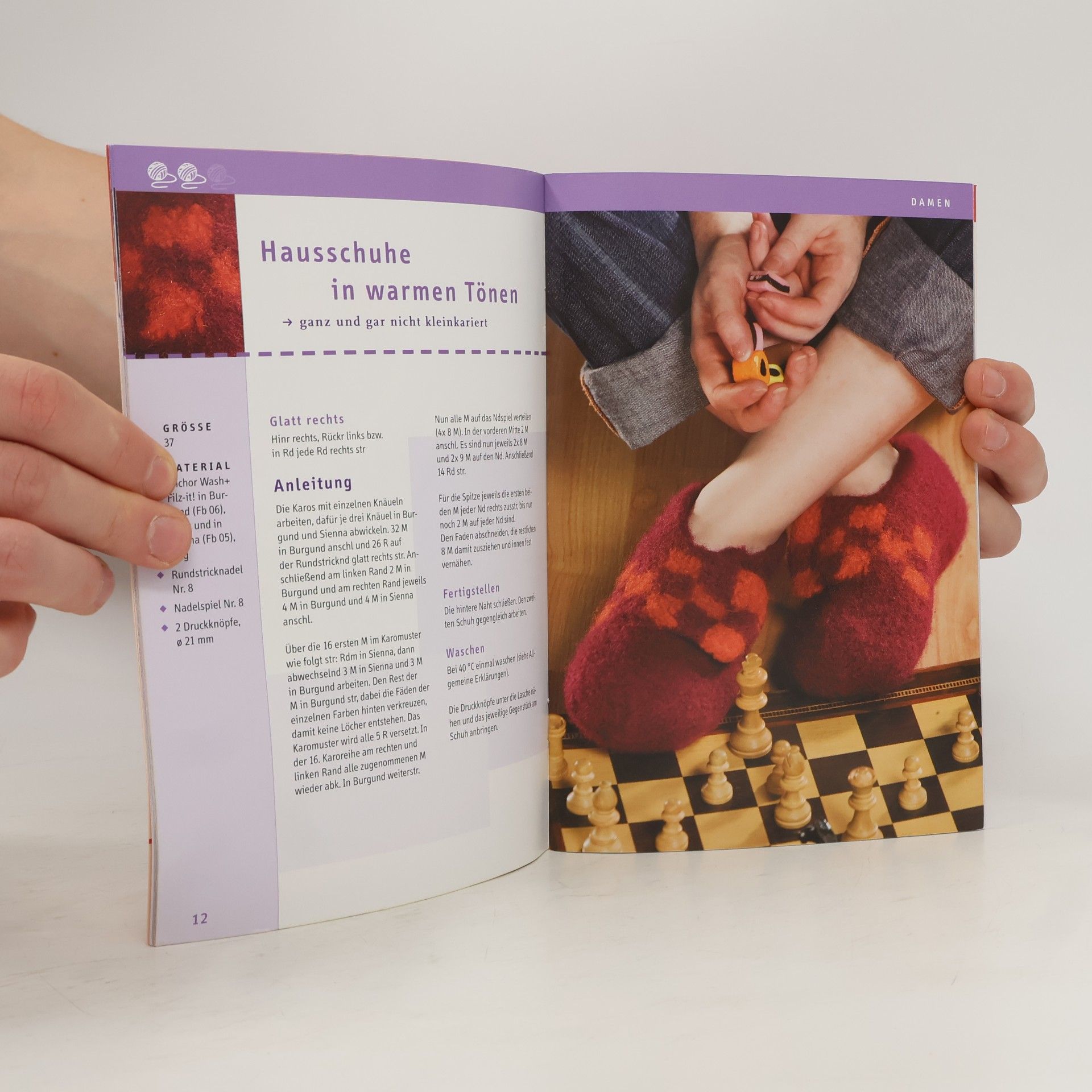Friederike Pfund Hausschuhe stricken & verfilzen