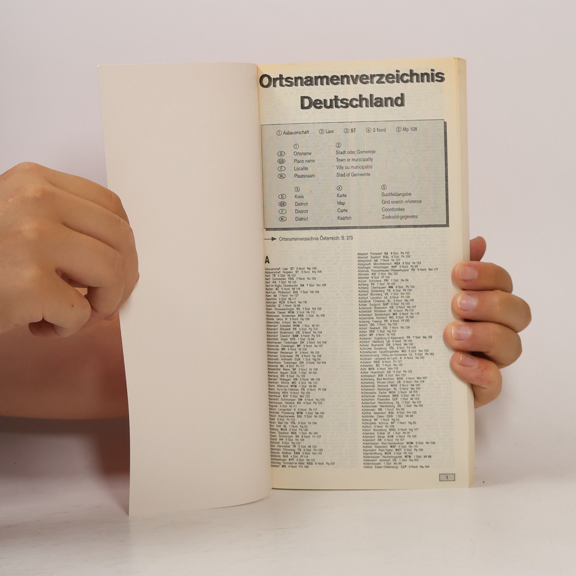 Autorenkollektiv Ortsregister Deutschland Österreich