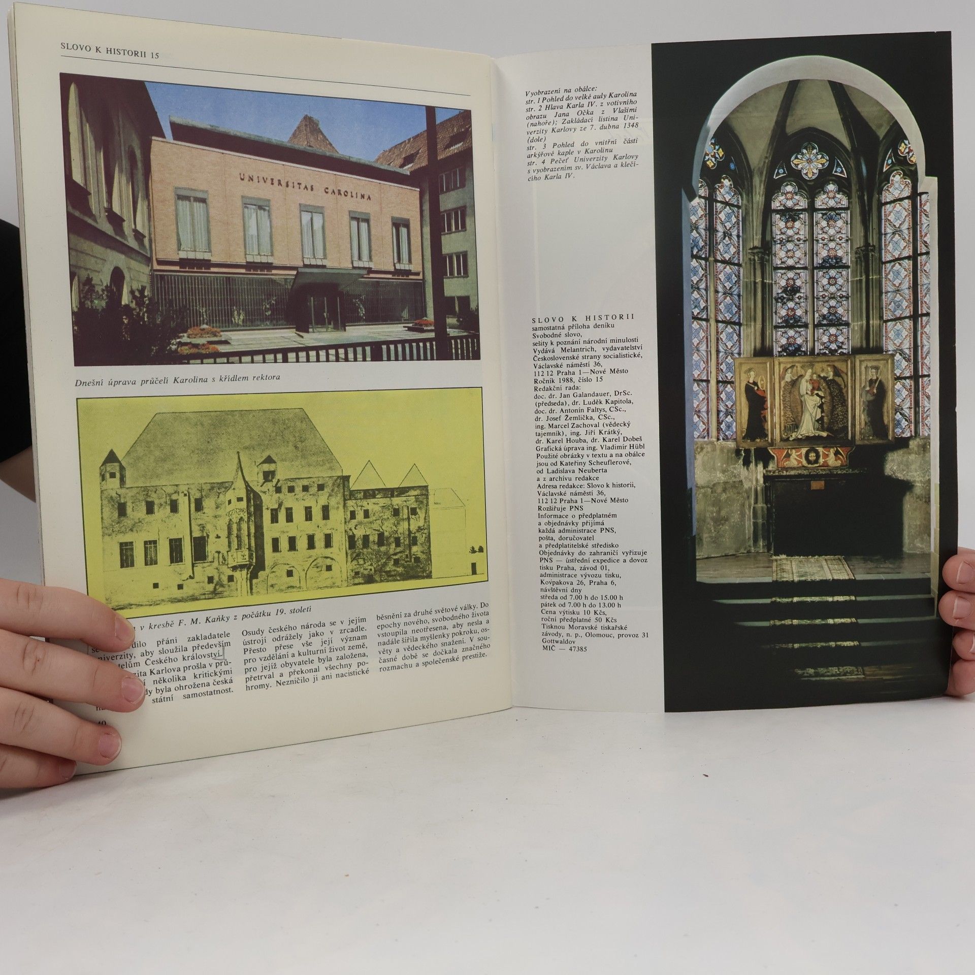 Jiří Spěváček Založení Univerzity Karlovy, č. 15