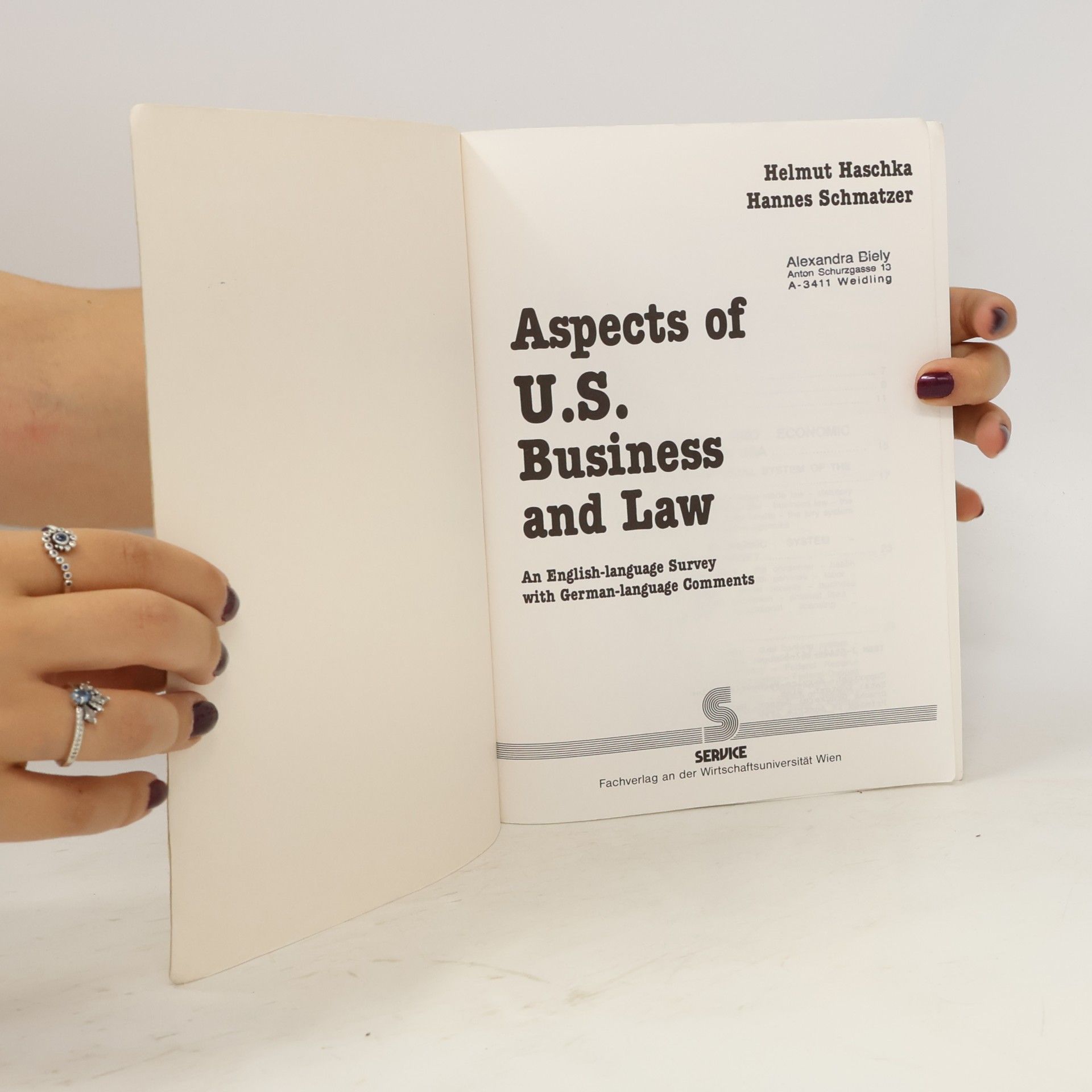 Helmut Haschka Aspects of US business and law