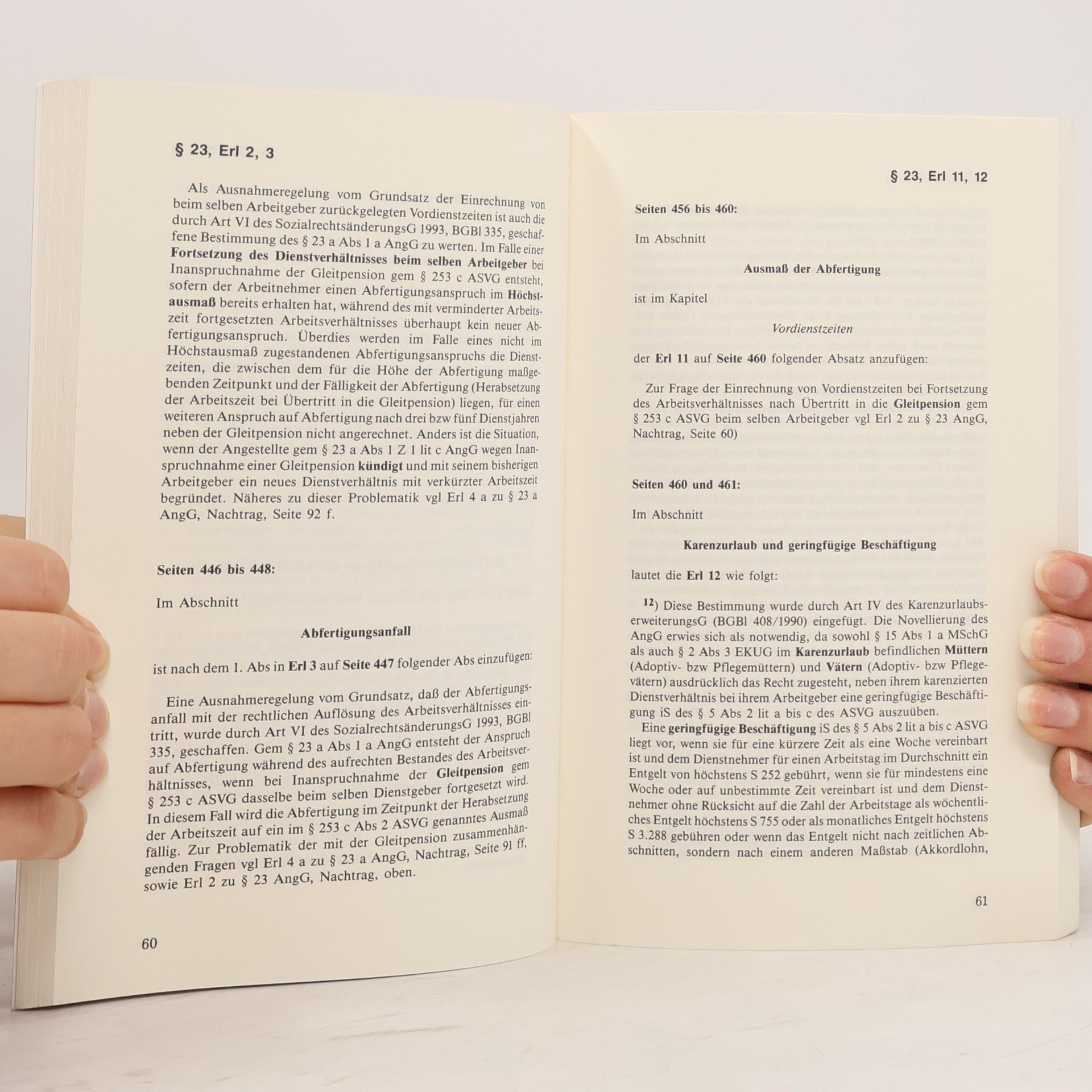 Oswin Martinek Angestelltengesetz Nachtrag [zur 7. Aufl.]
