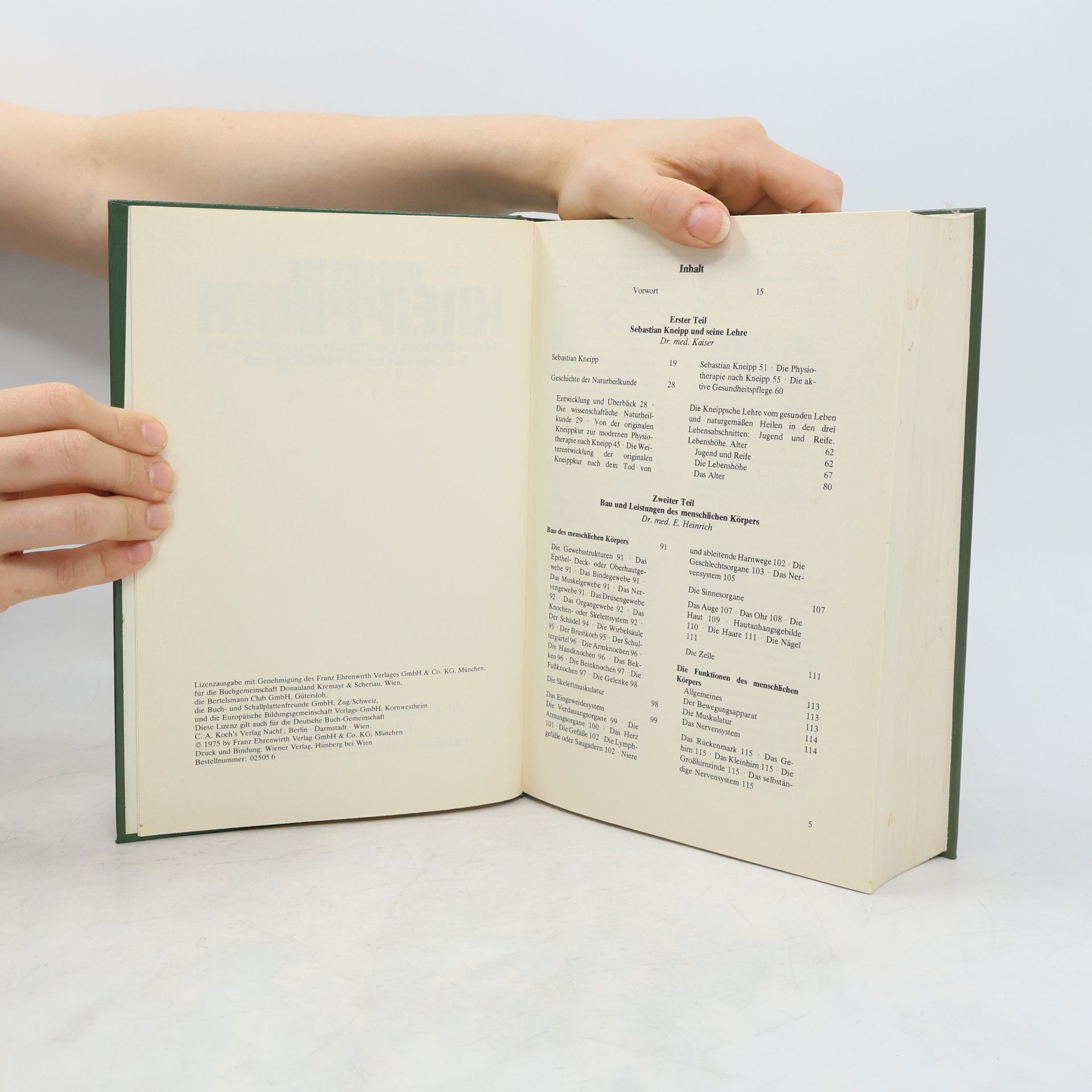 Josef H. Kaiser Das Grosse Kneipp Buch