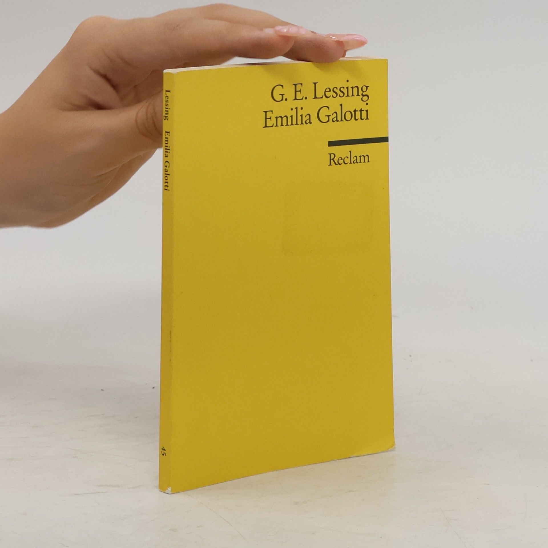 Gotthold Ephraim Lessing Emilia Galotti